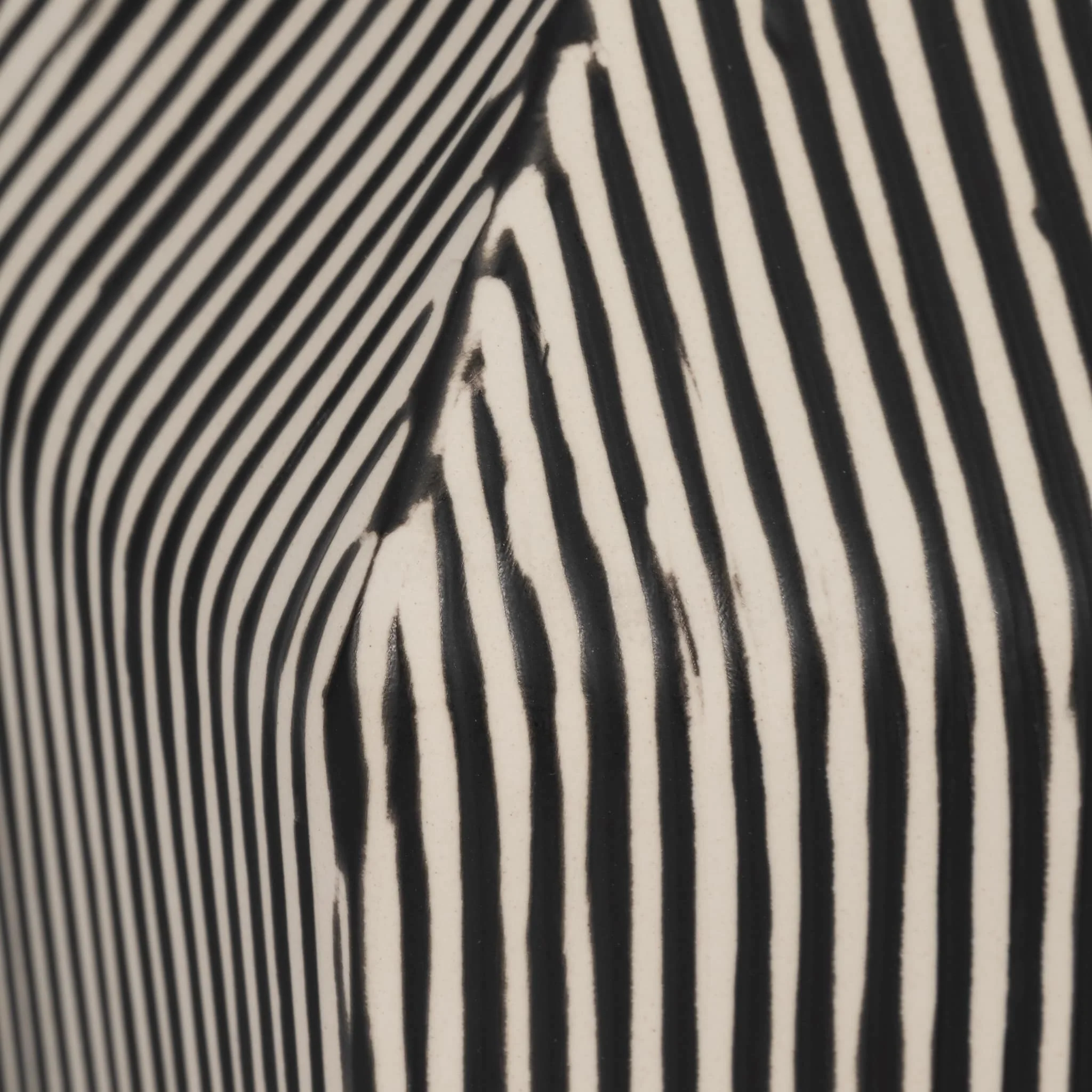 8" Lines Square Vase, Black/white - Image 5