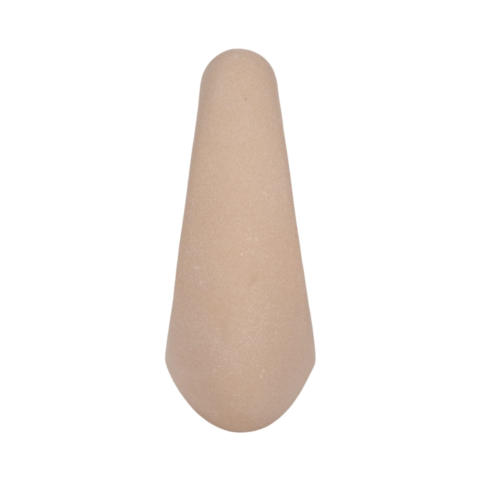8" Lopsided Open Cut Out Vase Sand Texture, Tan - Image 4
