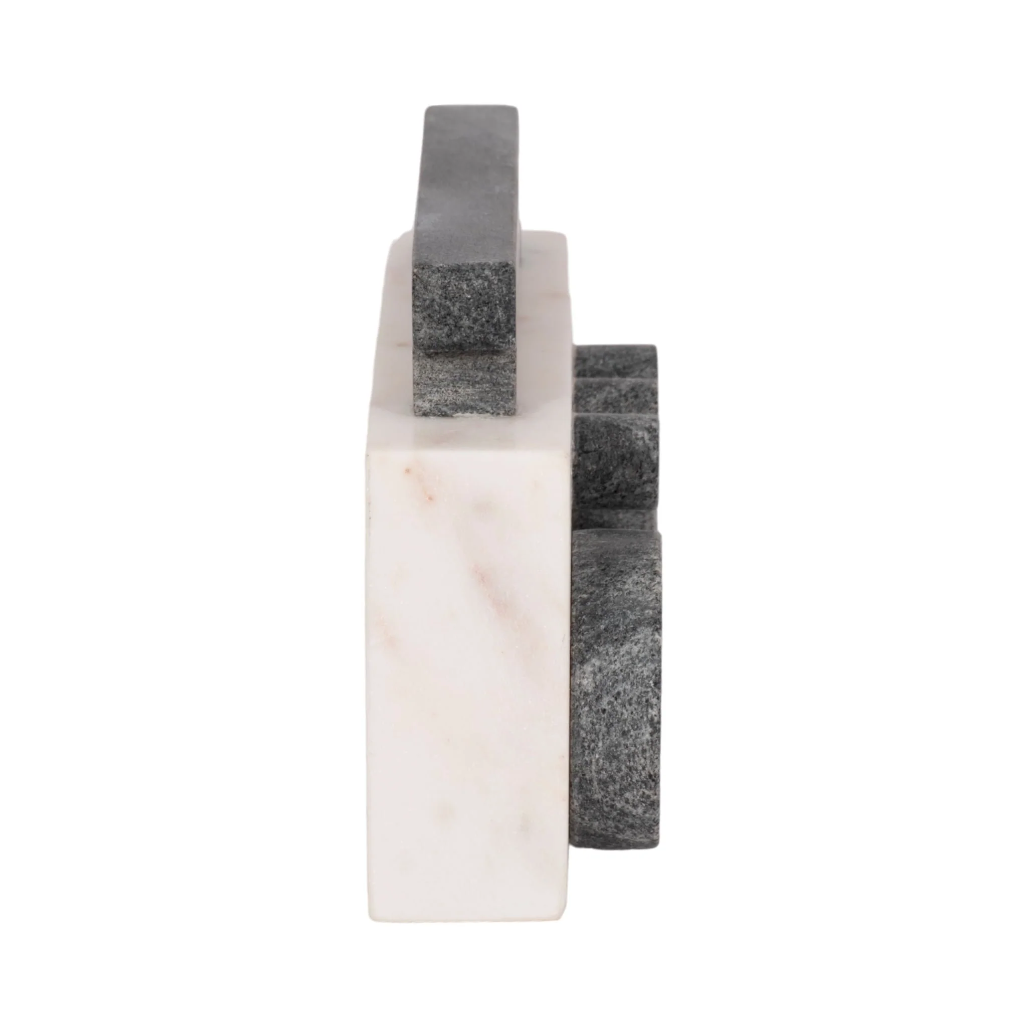 8" Marble Boombox, White/black - Image 3