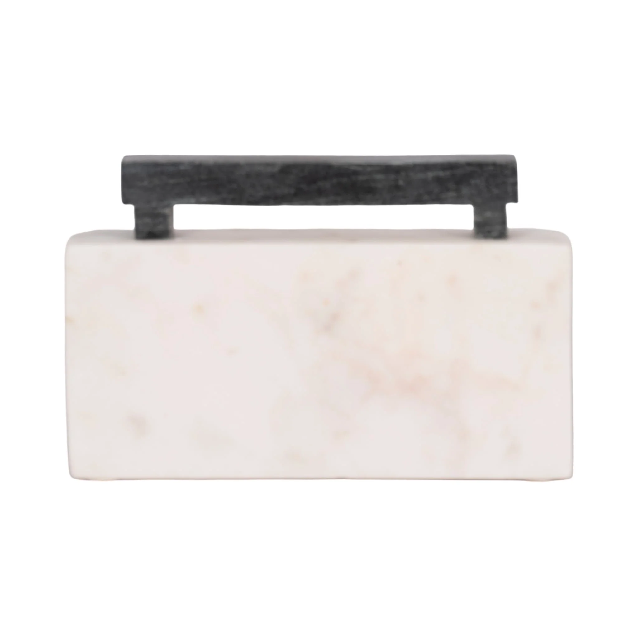 8" Marble Boombox, White/black - Image 4