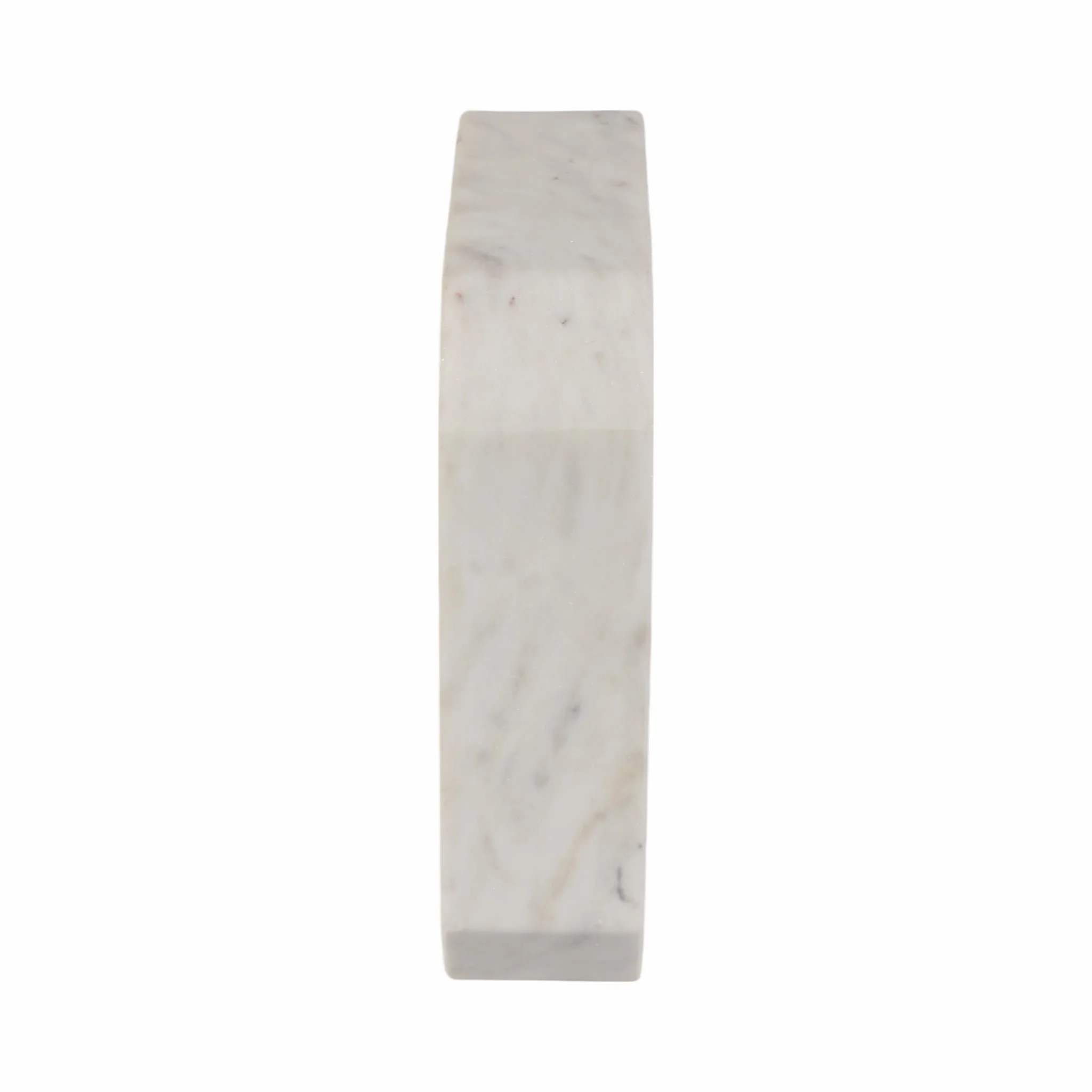 8" Marble Octagon Clock, Wht/gld - Image 3