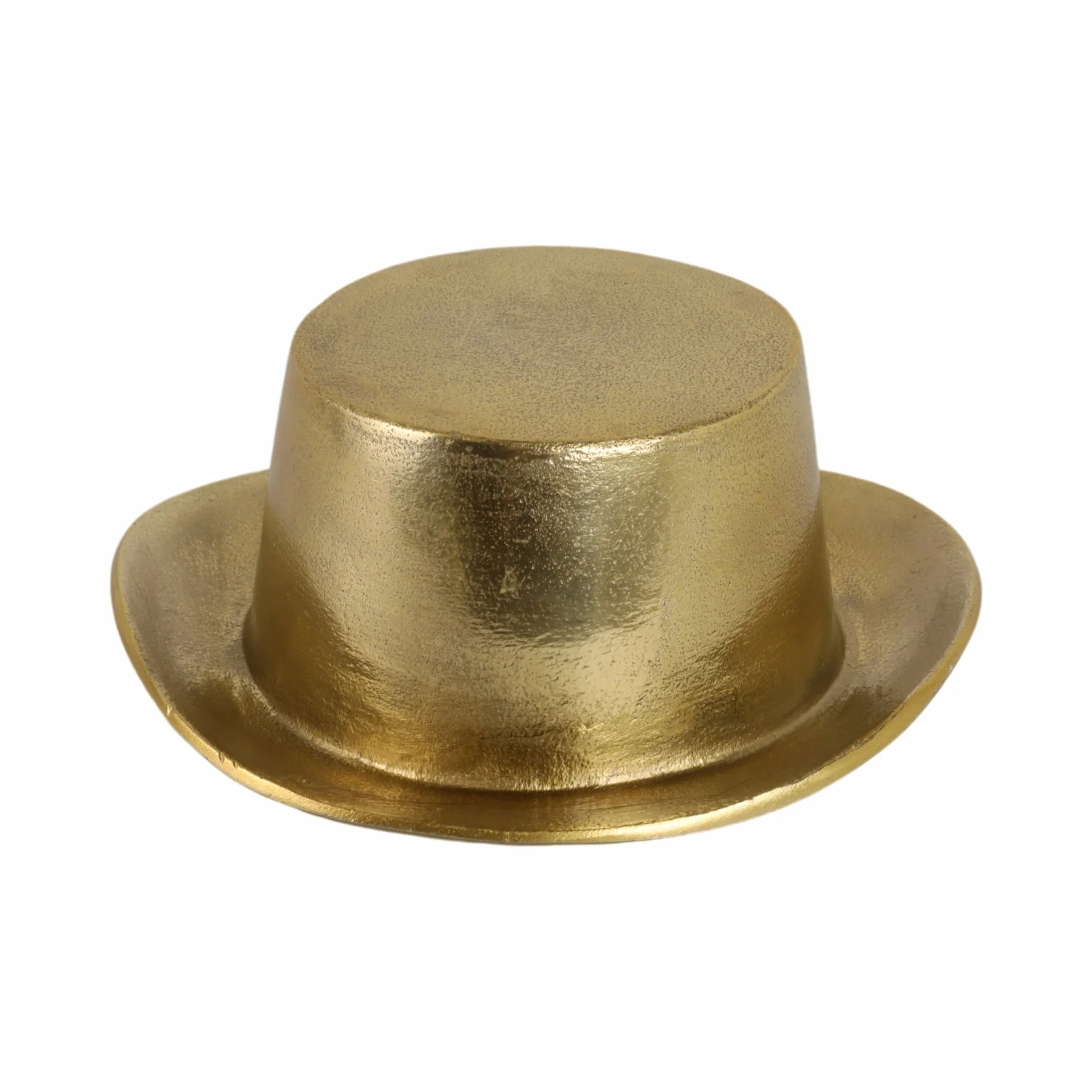8" Metal Top Hat, Gold - Image 4