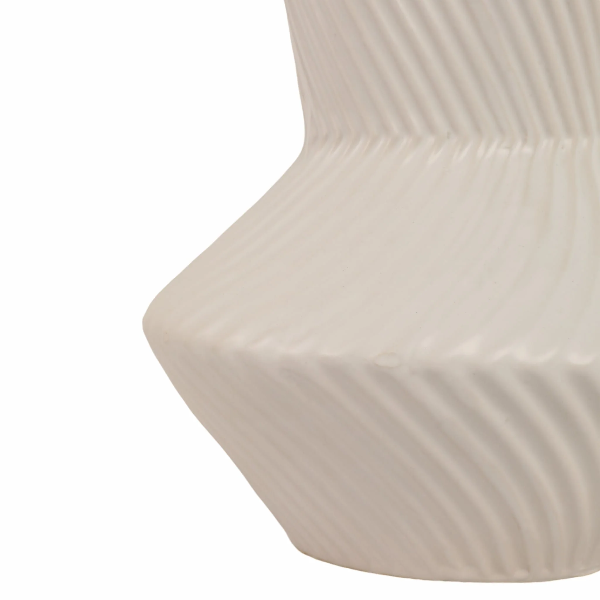 8" Modern Totem Vase, White - Image 5