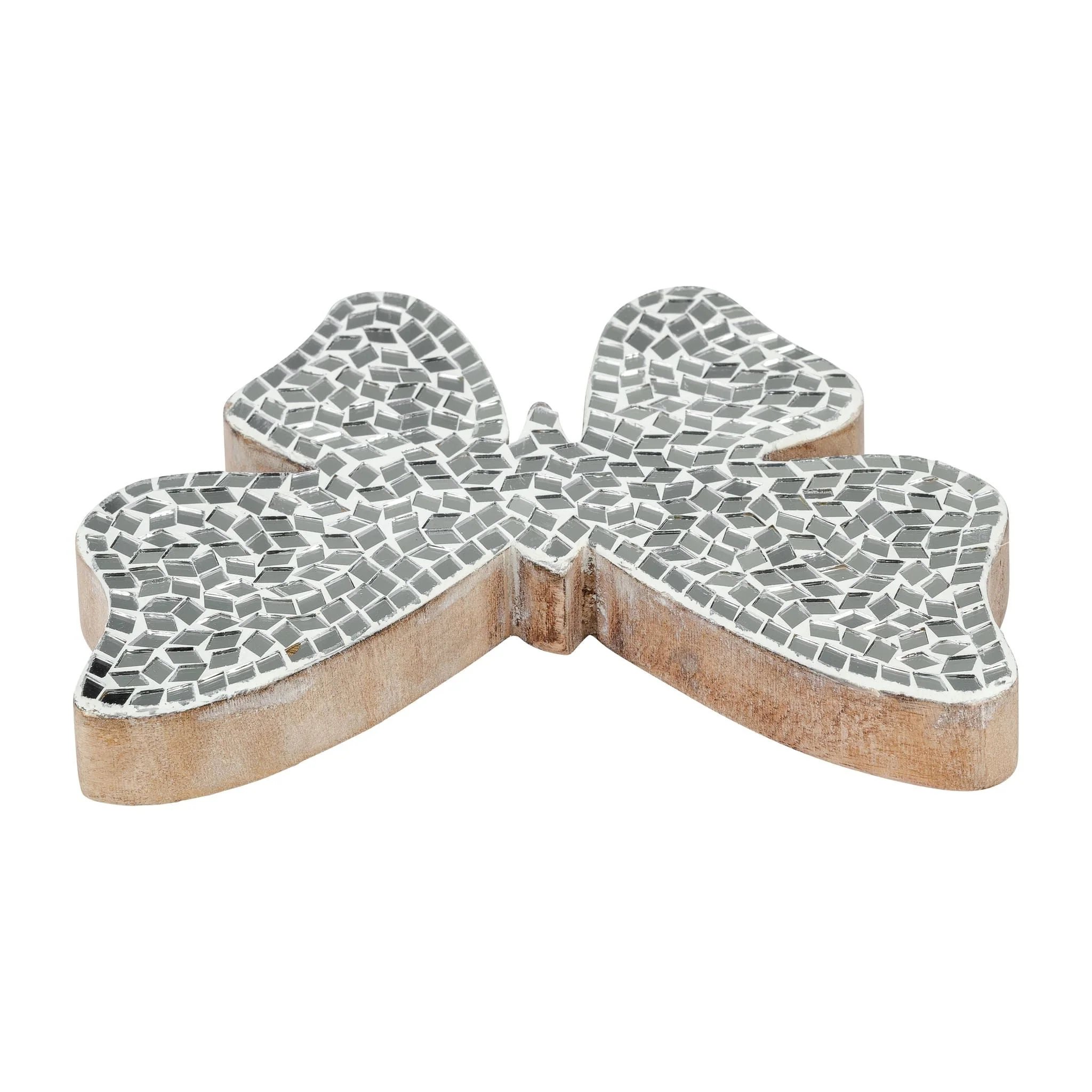 8" Mosaic Butterfly, White - Image 5
