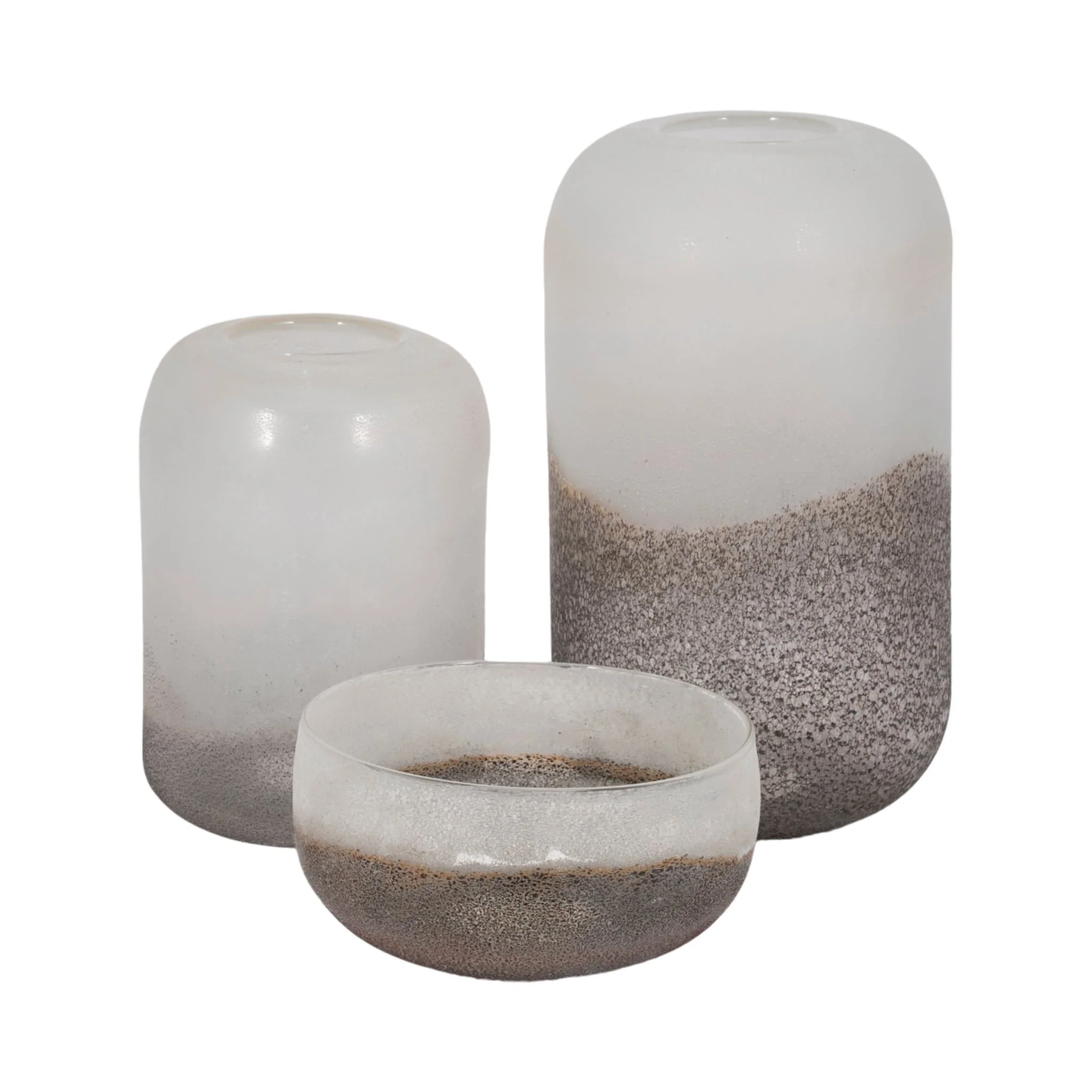 8" Ombre Bowl, White/grey - Image 8