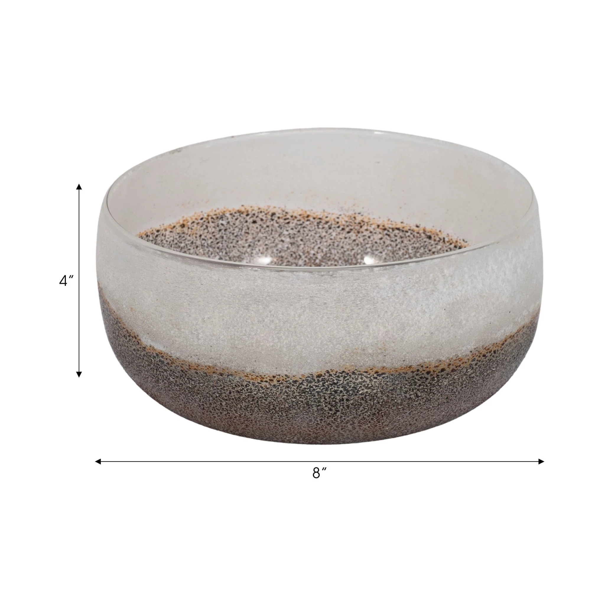 8" Ombre Bowl, White/grey - Image 9