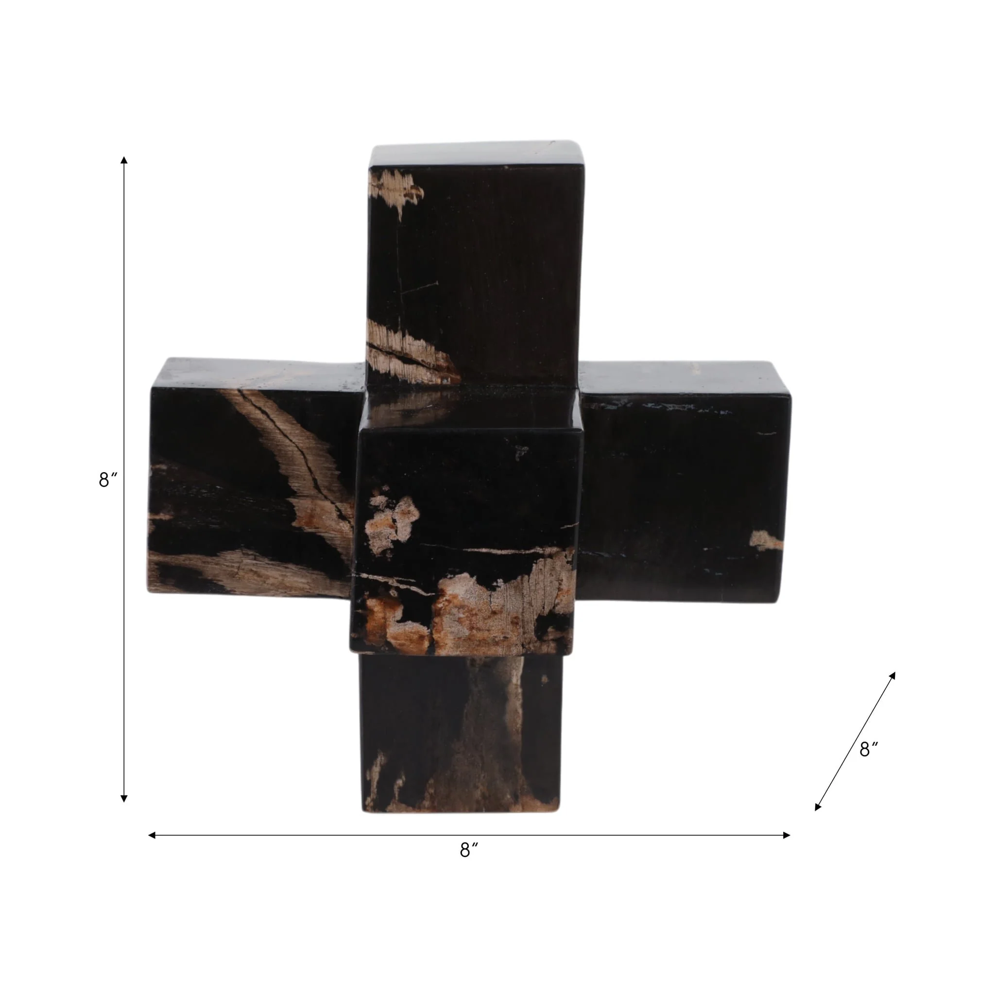 8" Petrified Wood Jack, Multi - Image 7