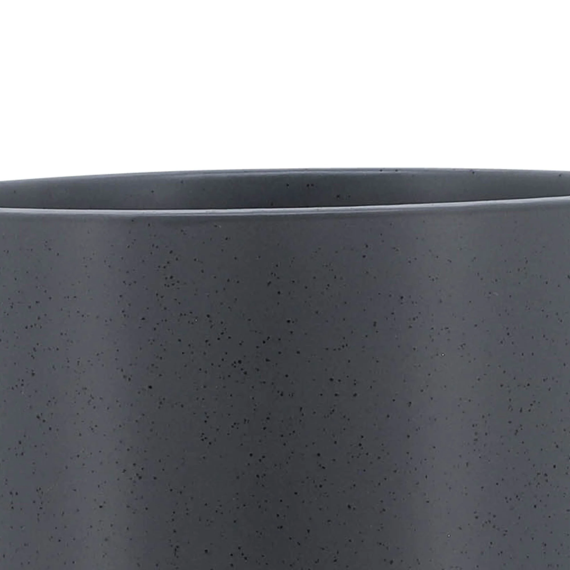8" Planter W/ Wood Stand, Matte Gray - Image 6