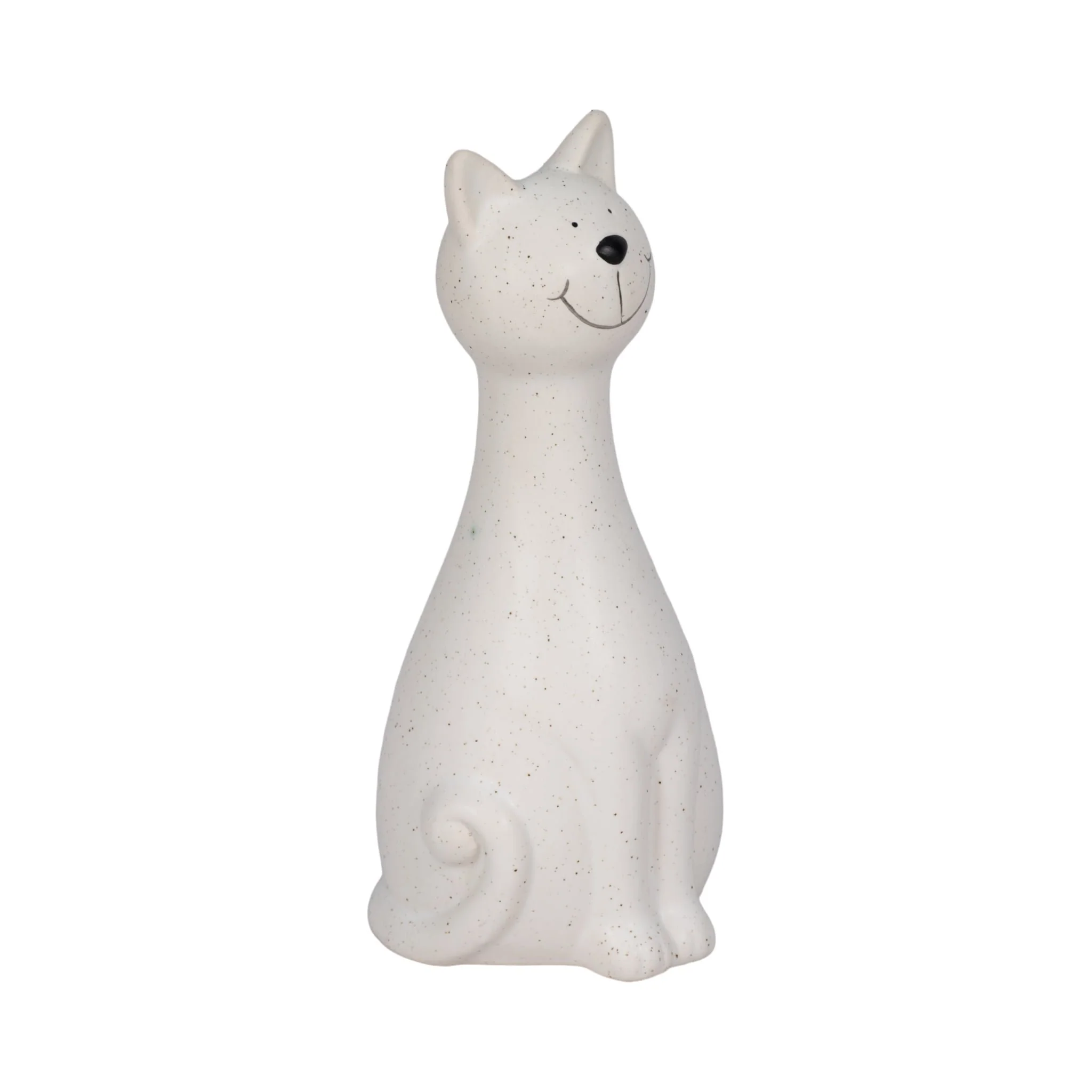 8" Skinny Sitting Kitty, White - Image 2