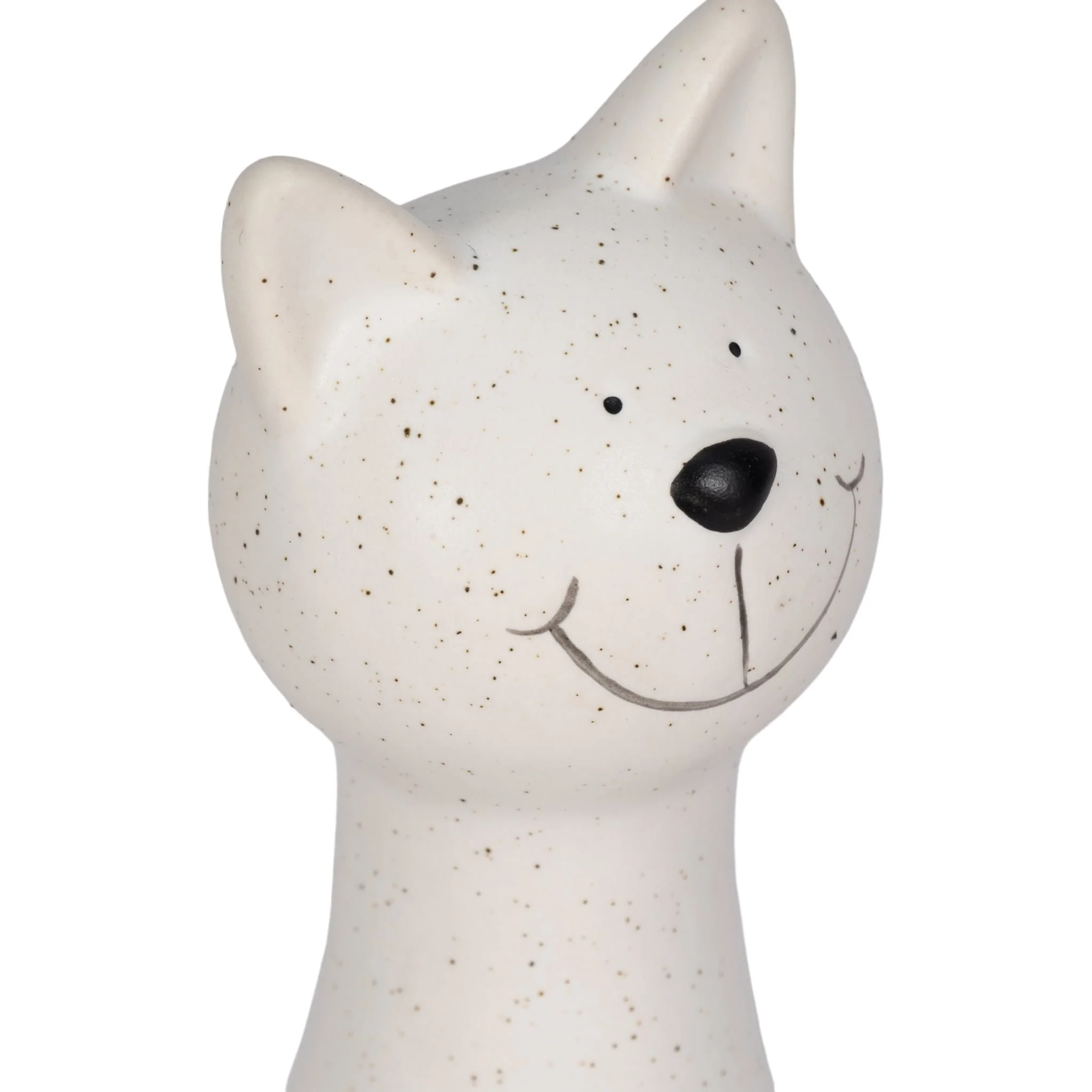 8" Skinny Sitting Kitty, White - Image 5