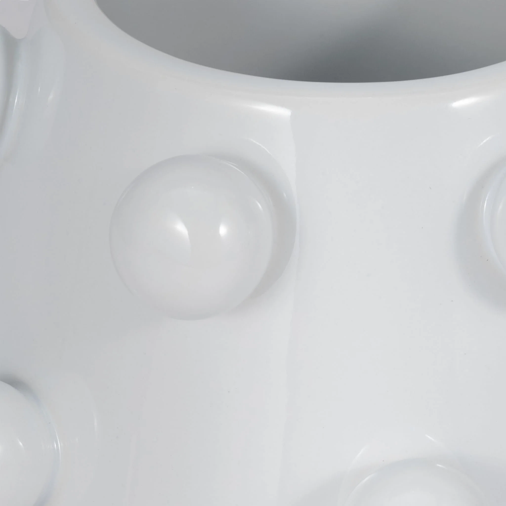 8" Tapered Bubble Planter, White - Image 3