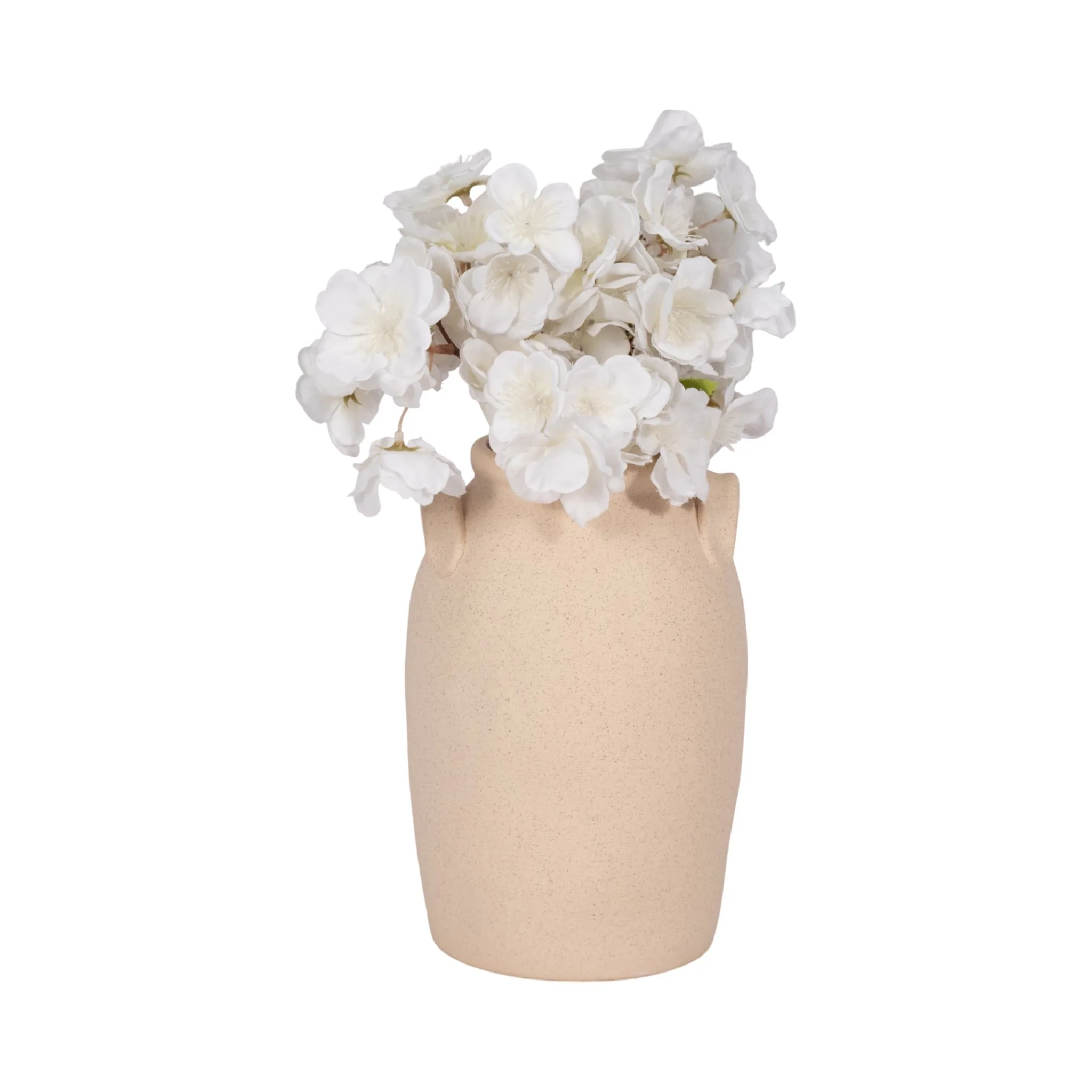 8" Textured Jug With Handles, Sand - Image 2
