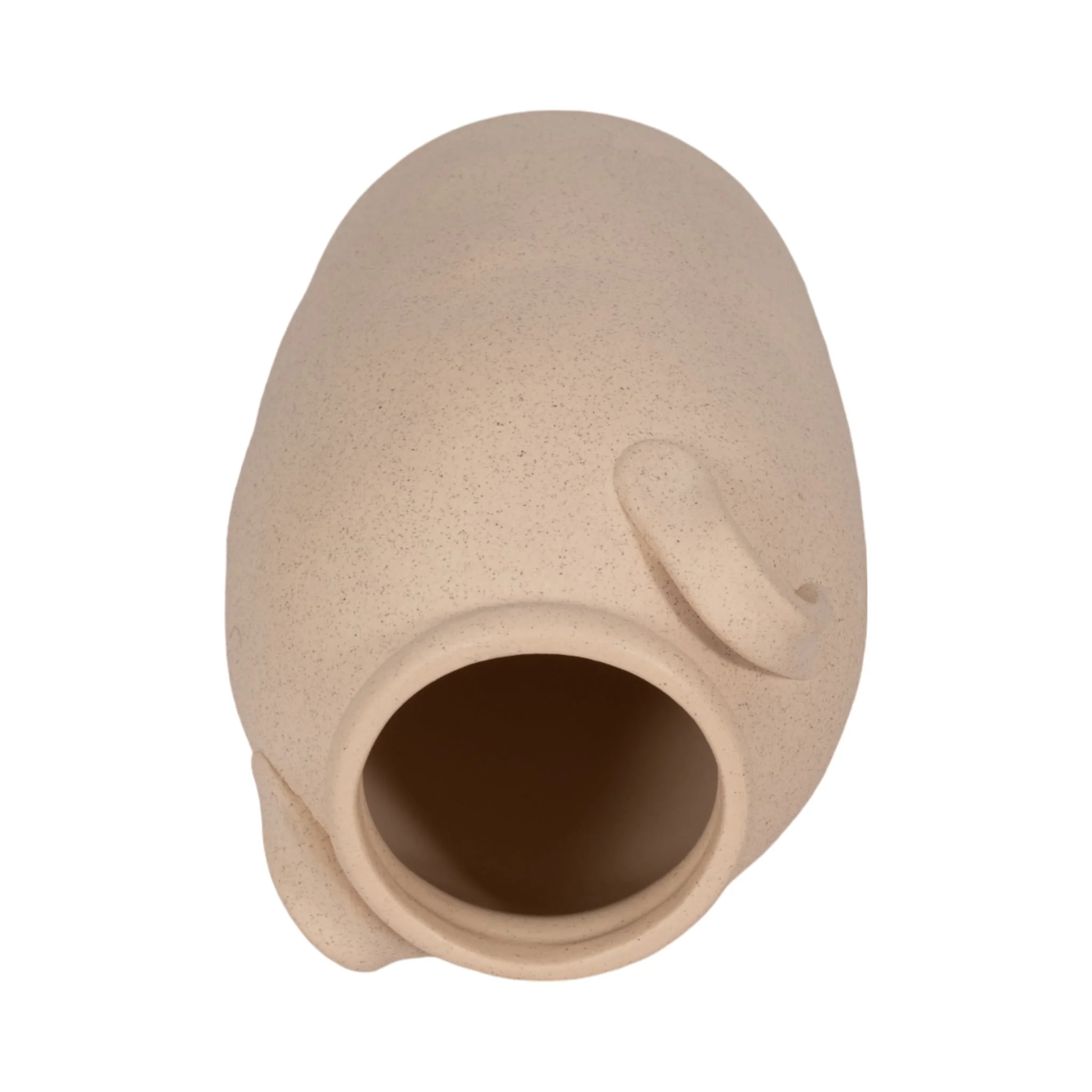 8" Textured Jug With Handles, Sand - Image 6