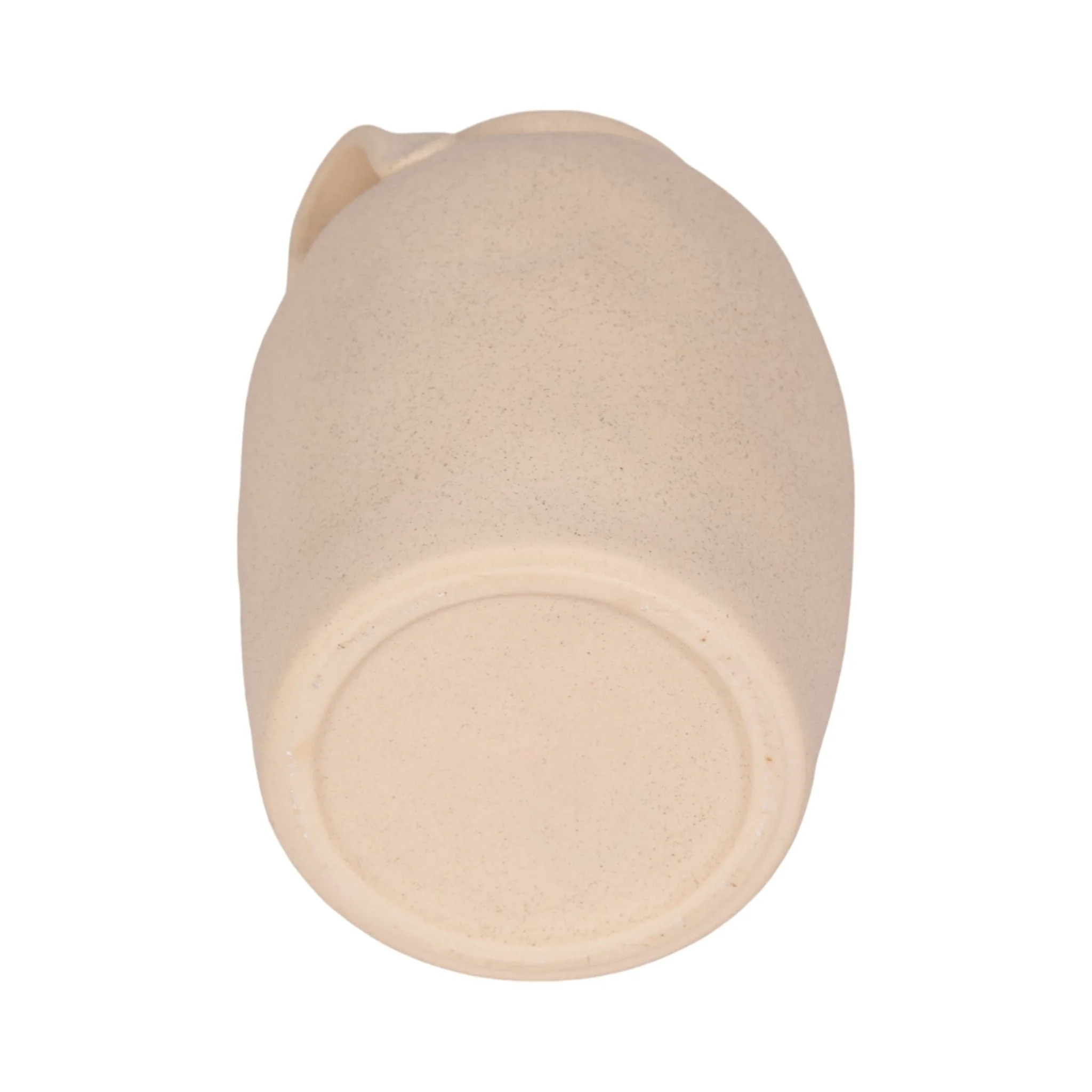 8" Textured Jug With Handles, Sand - Image 7