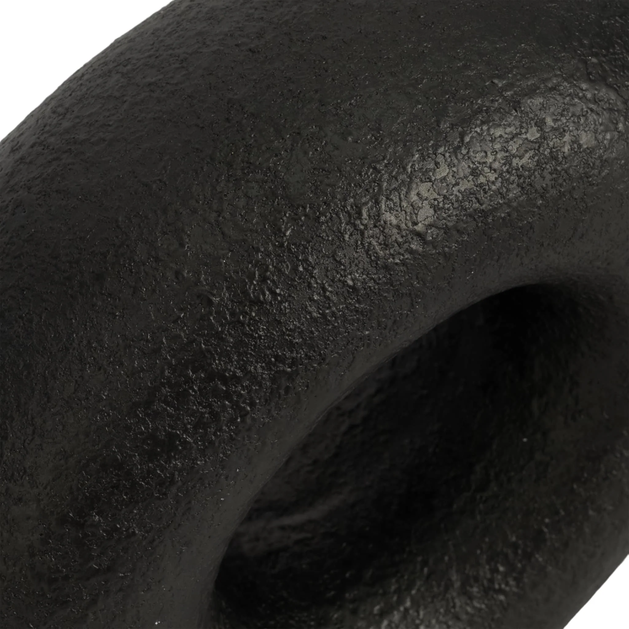 8" Textured Open Cut-out Slanted Circle Object, Bl - Image 5