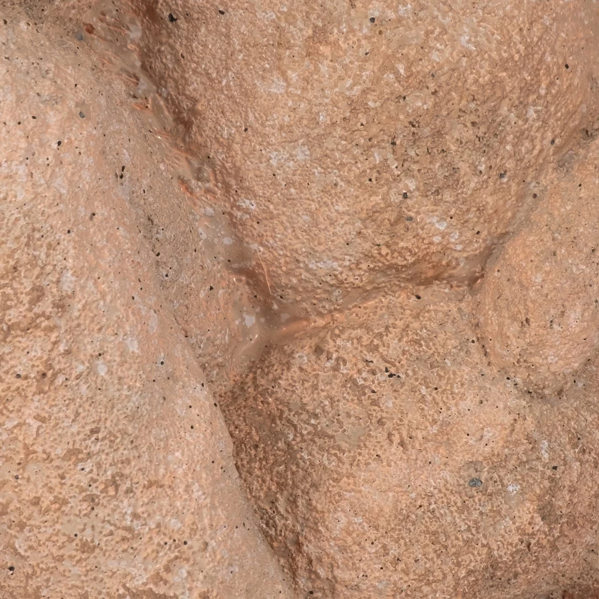 8" Thinking Man On Rock, Terracotta - Image 5