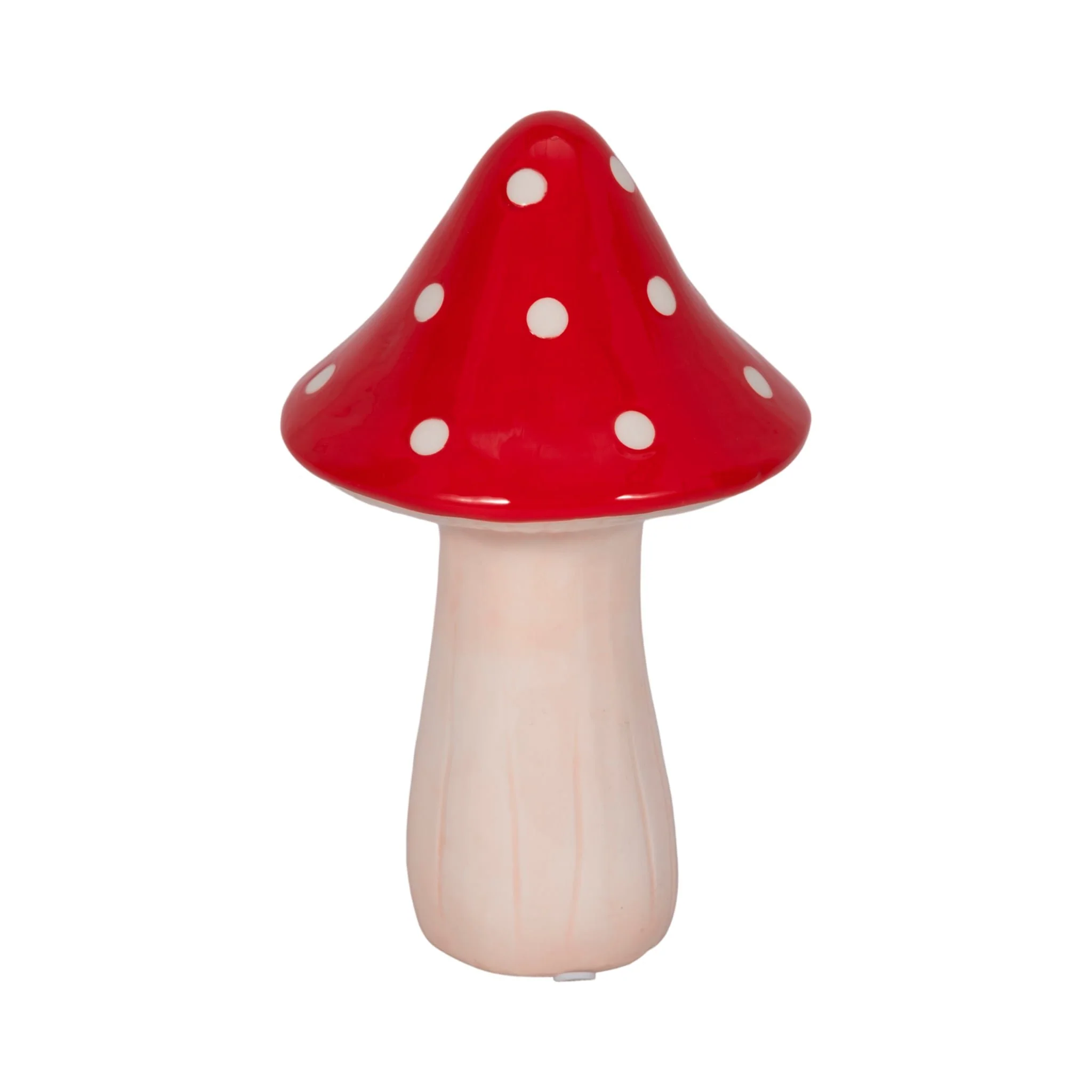 8" White Dot Fairy Mushroom, Red/white - Image 2