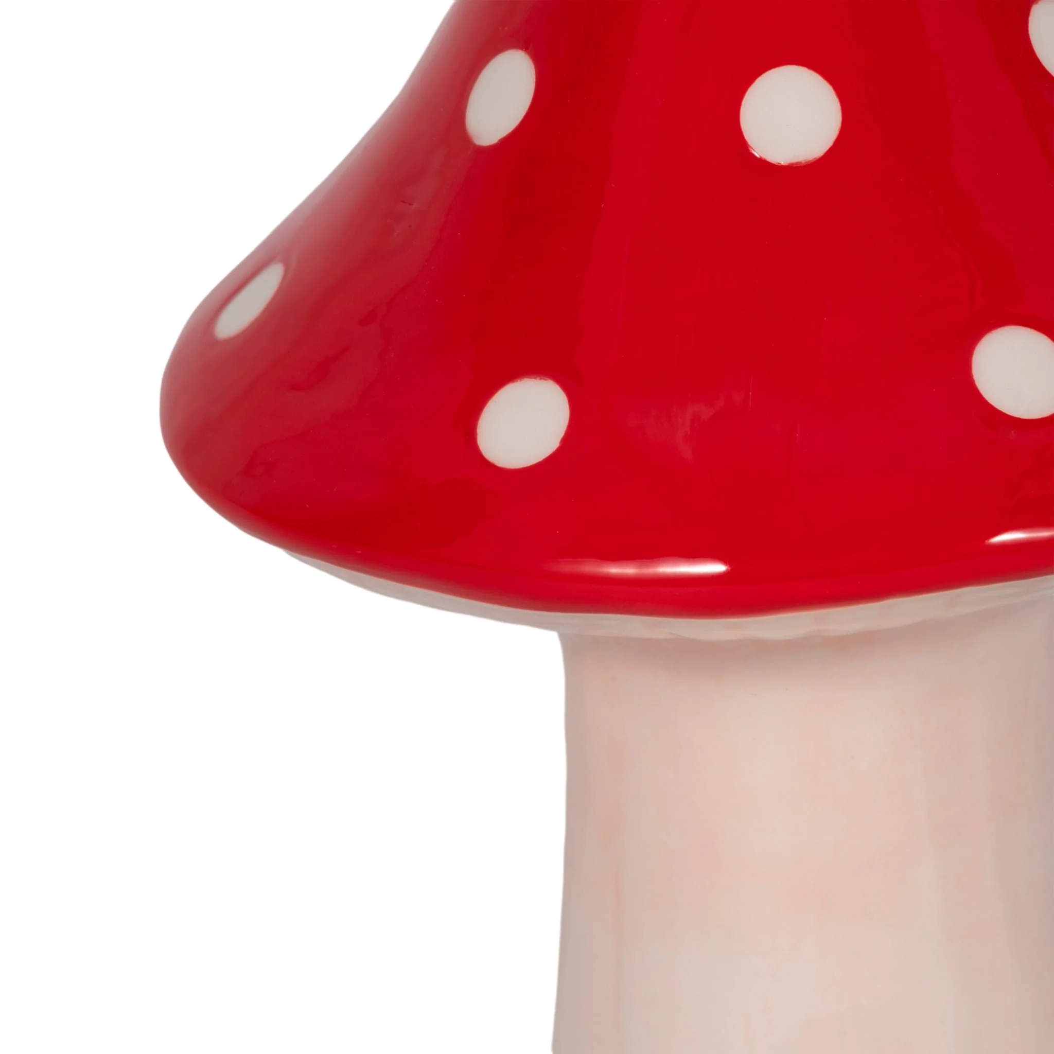 8" White Dot Fairy Mushroom, Red/white - Image 3