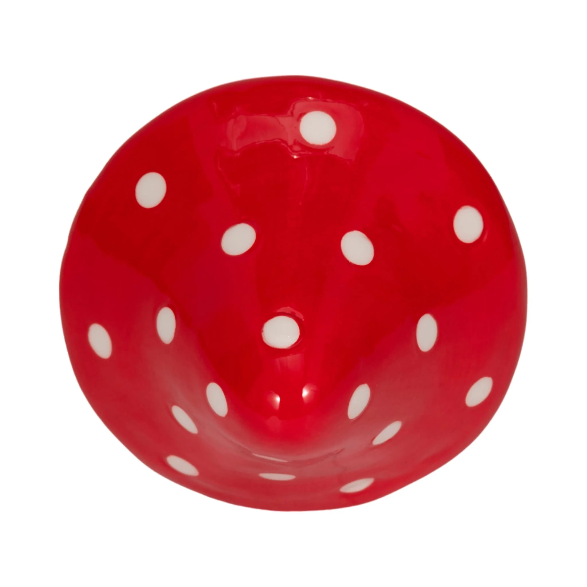 8" White Dot Fairy Mushroom, Red/white - Image 4