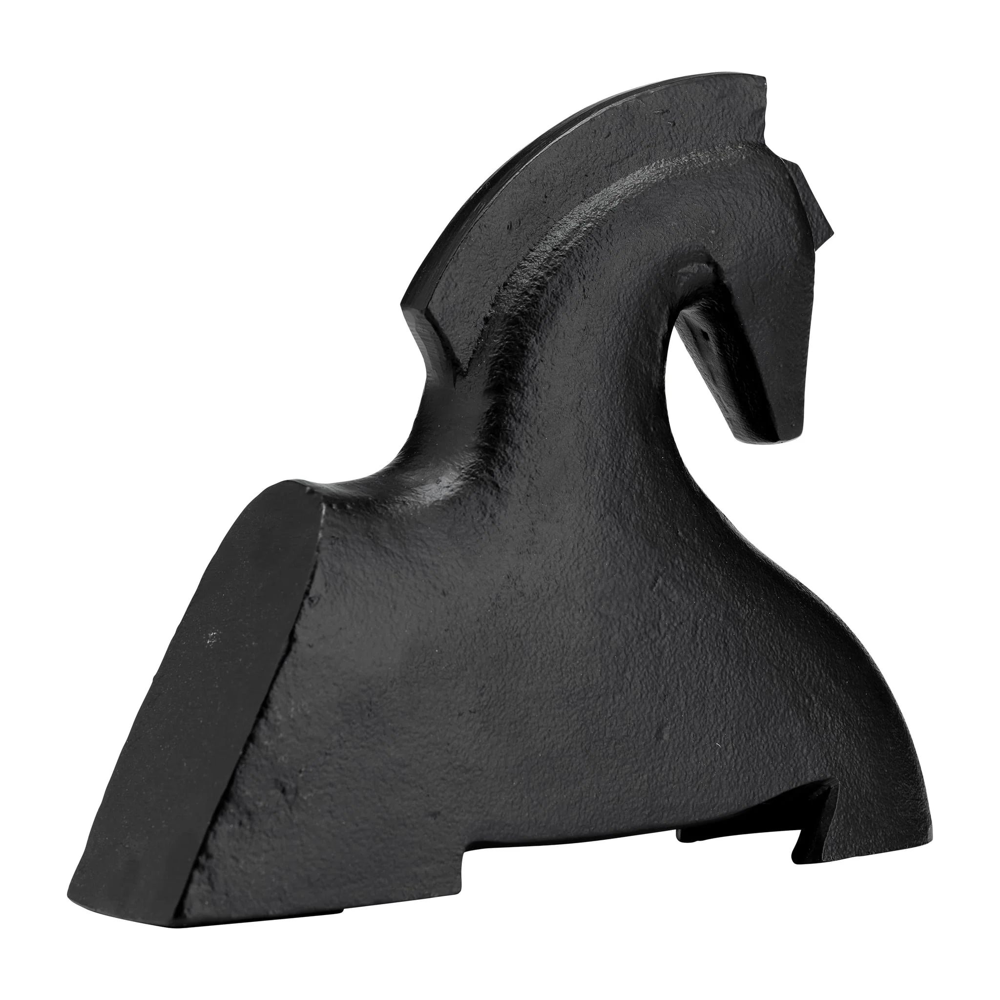 8"l, Metal Horse Decor, Blk - Image 2