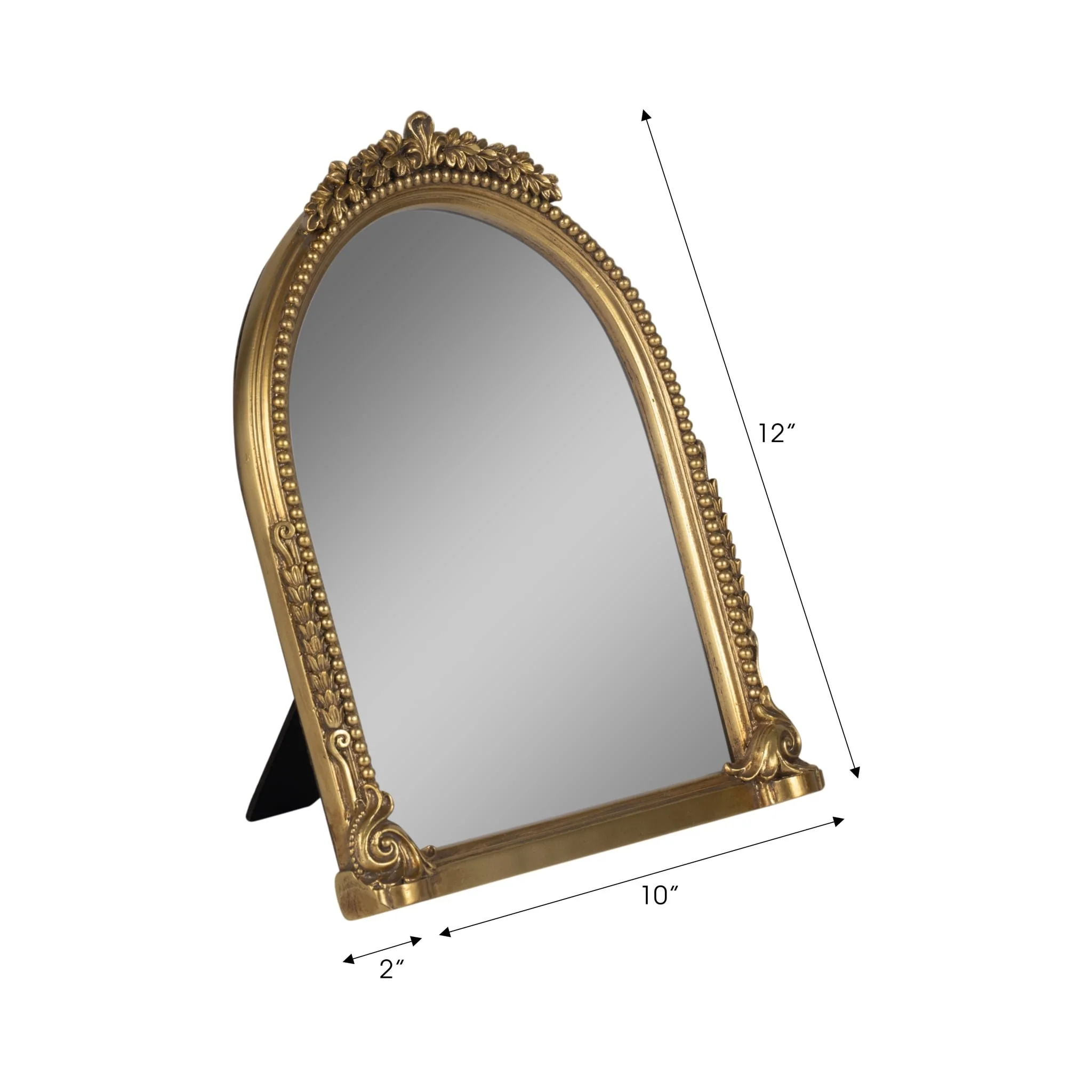 8x10 Ornate Arch Photo Frame, Gold - Image 7