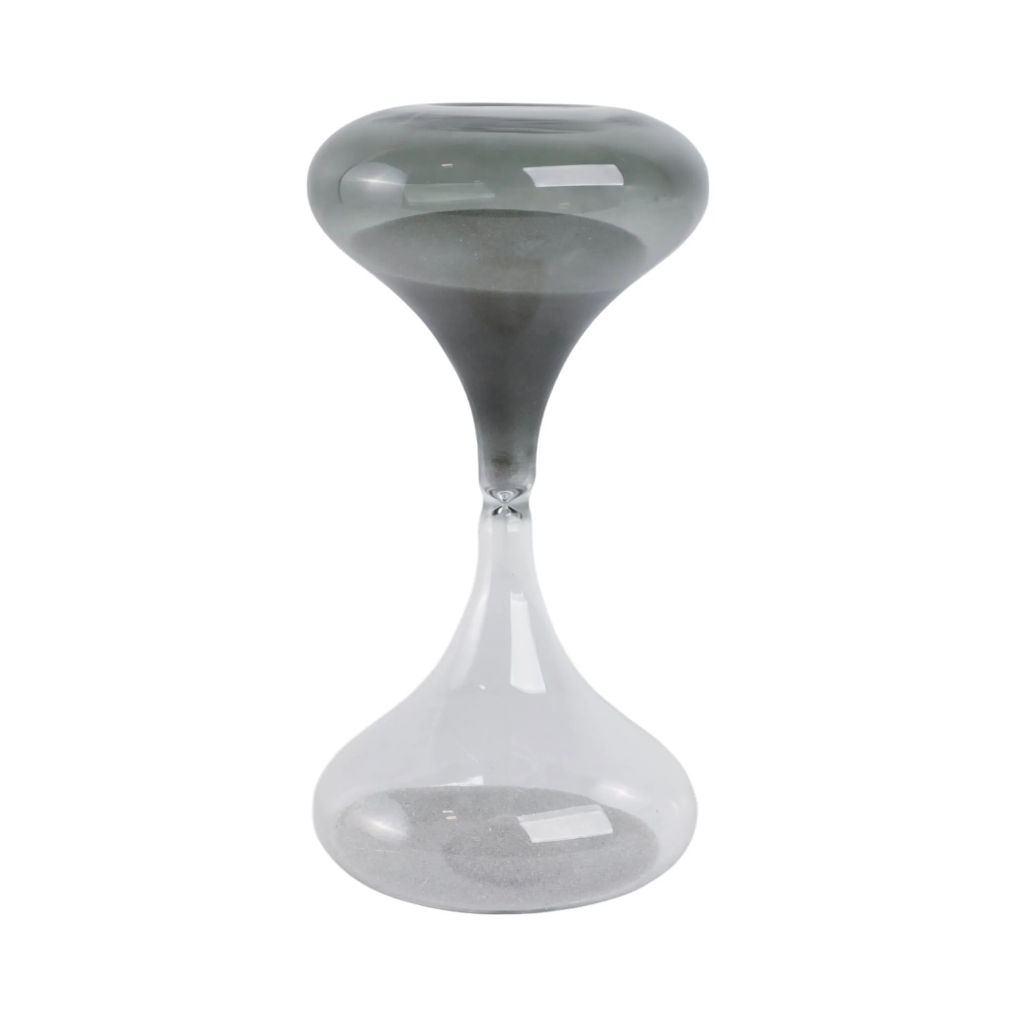 8x4" Glass 30min Modern Sandtimer, Smoke - Image 2
