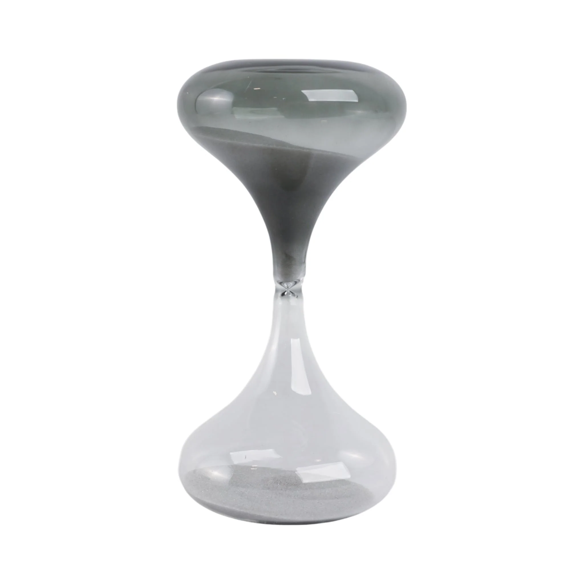 8x4" Glass 30min Modern Sandtimer, Smoke - Image 3