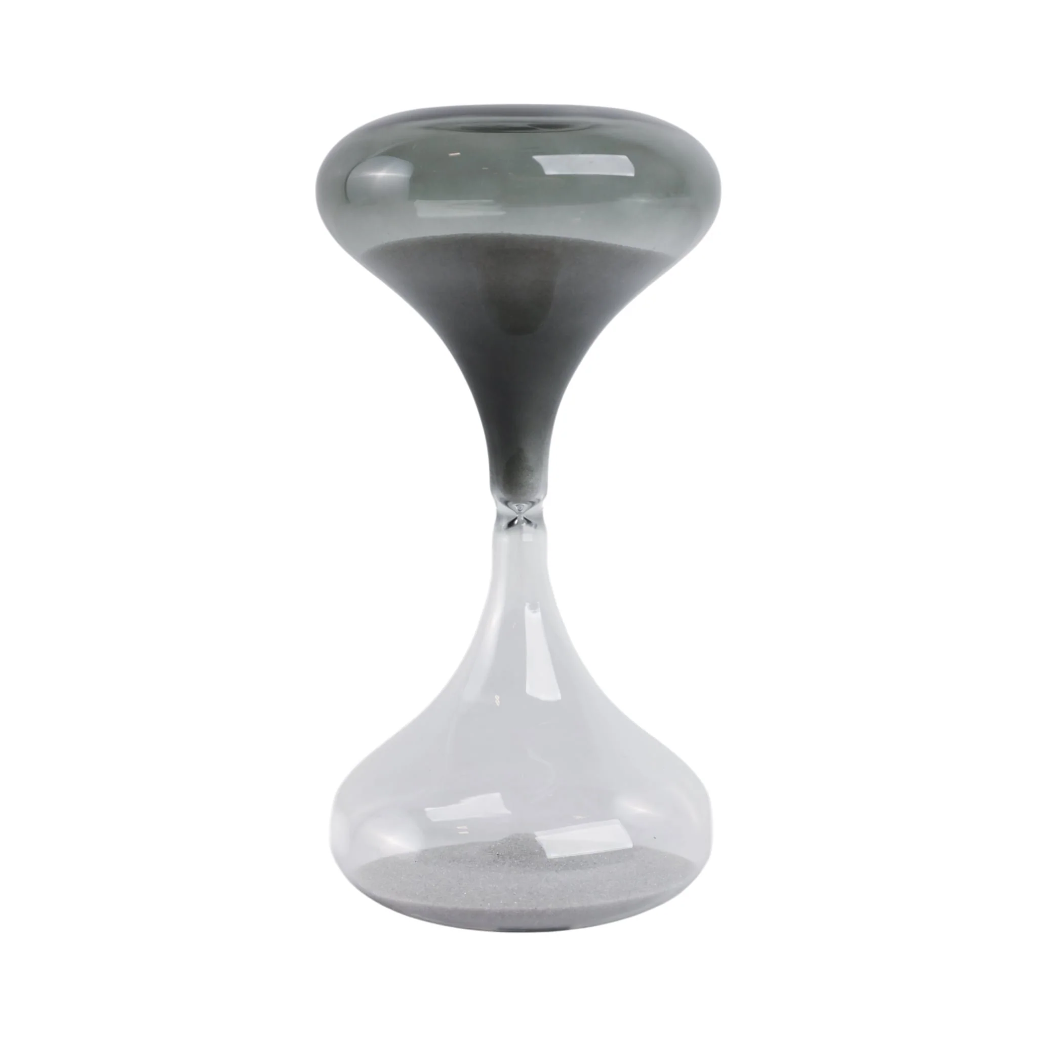 8x4" Glass 30min Modern Sandtimer, Smoke - Image 4