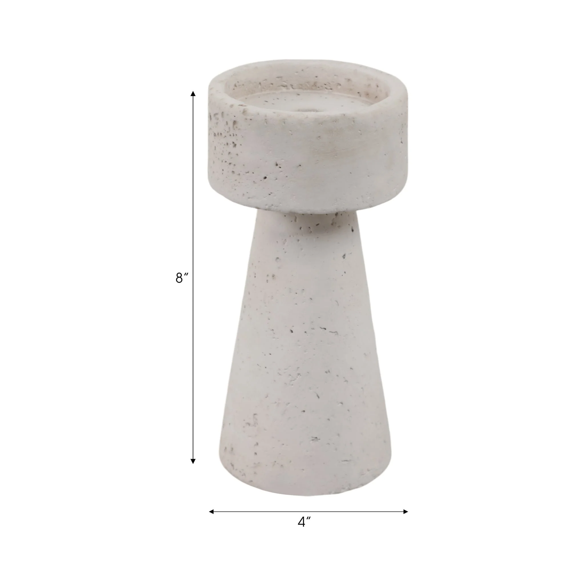 8x4" Taper & Pillar Holder, White - Image 8