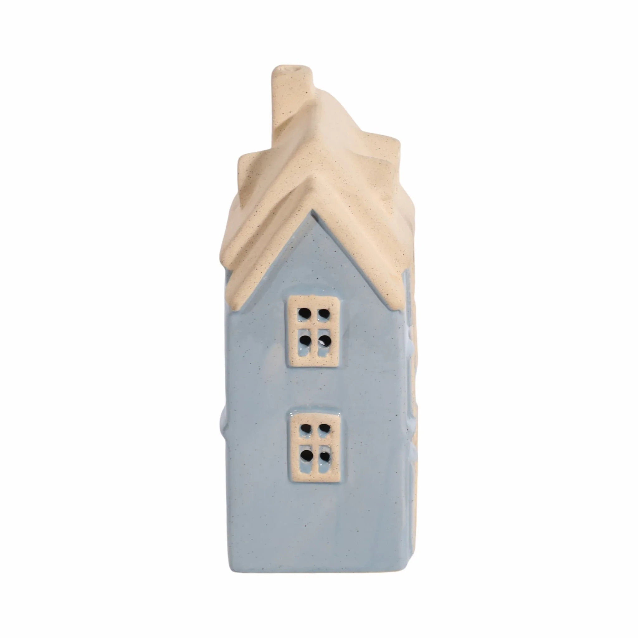 8x5" Homestead House Tealight Holder, Blue - Image 3