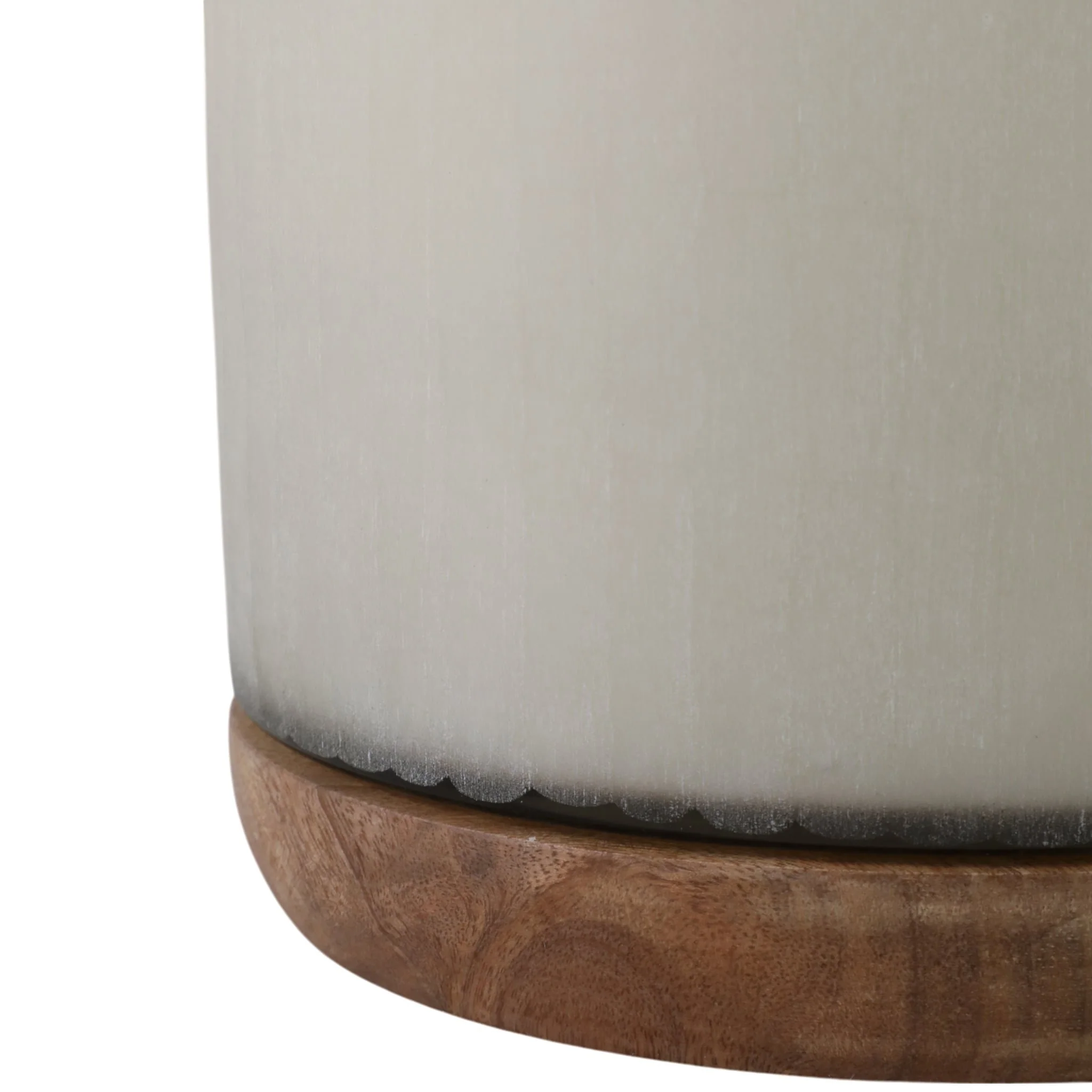 8x8" 105 Oz Starry Sky Wood Base Candle, White/nat - Image 5