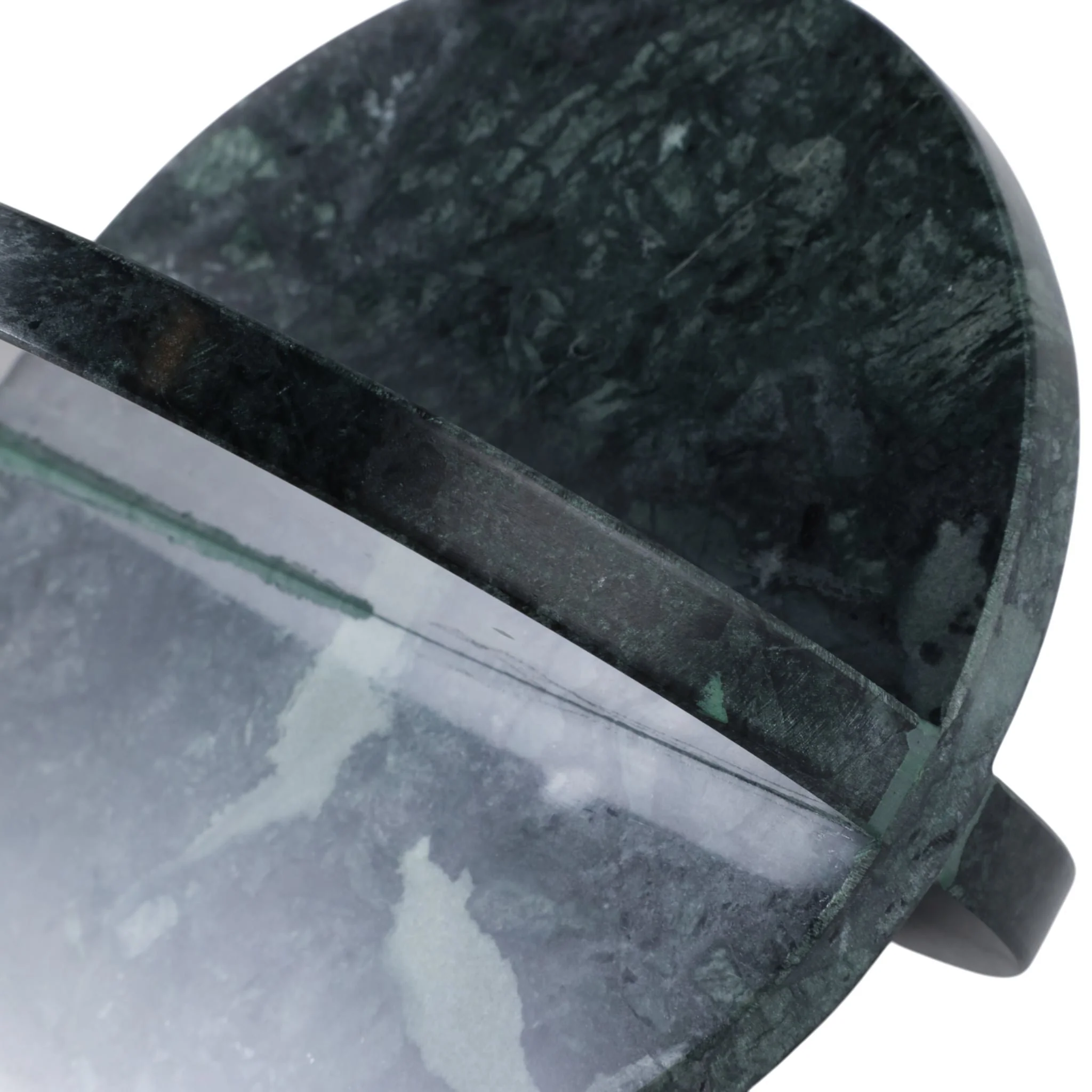 8x8" Marble Geo Object, Green - Image 5
