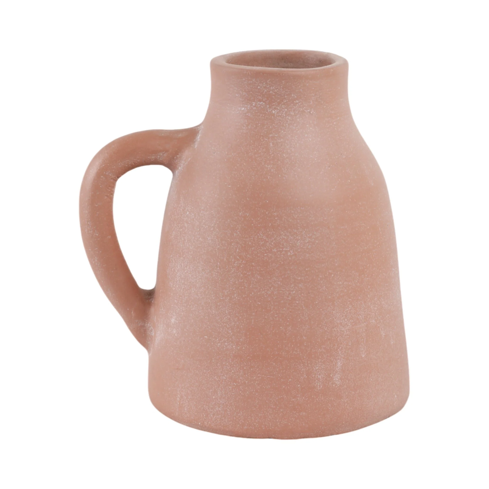 8x8" Terracotta Vase With Handle, Light Natural - Image 5