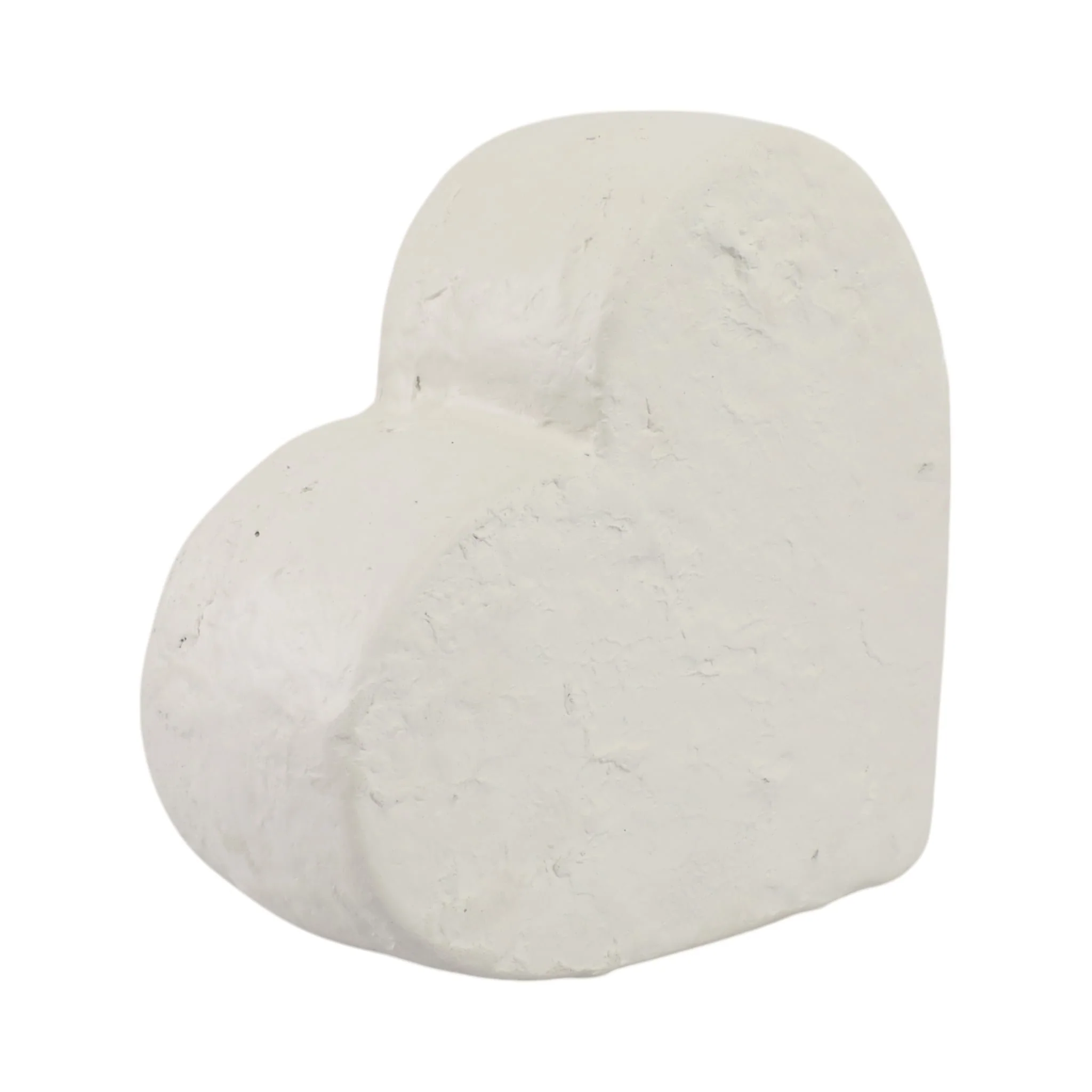 8x8" Textured Ecomix Heart, Ivory - Image 2