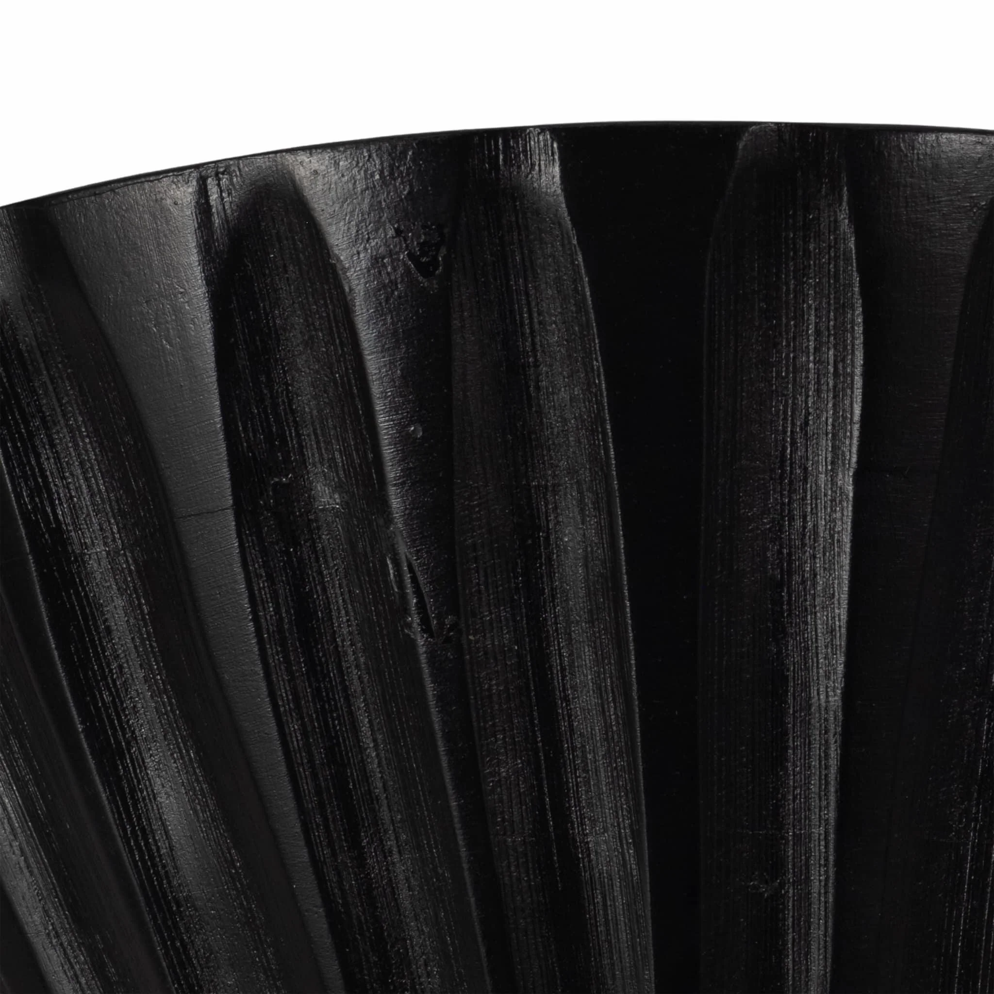 9" 17oz Footed Bowl/scented Wax, Black - Image 5