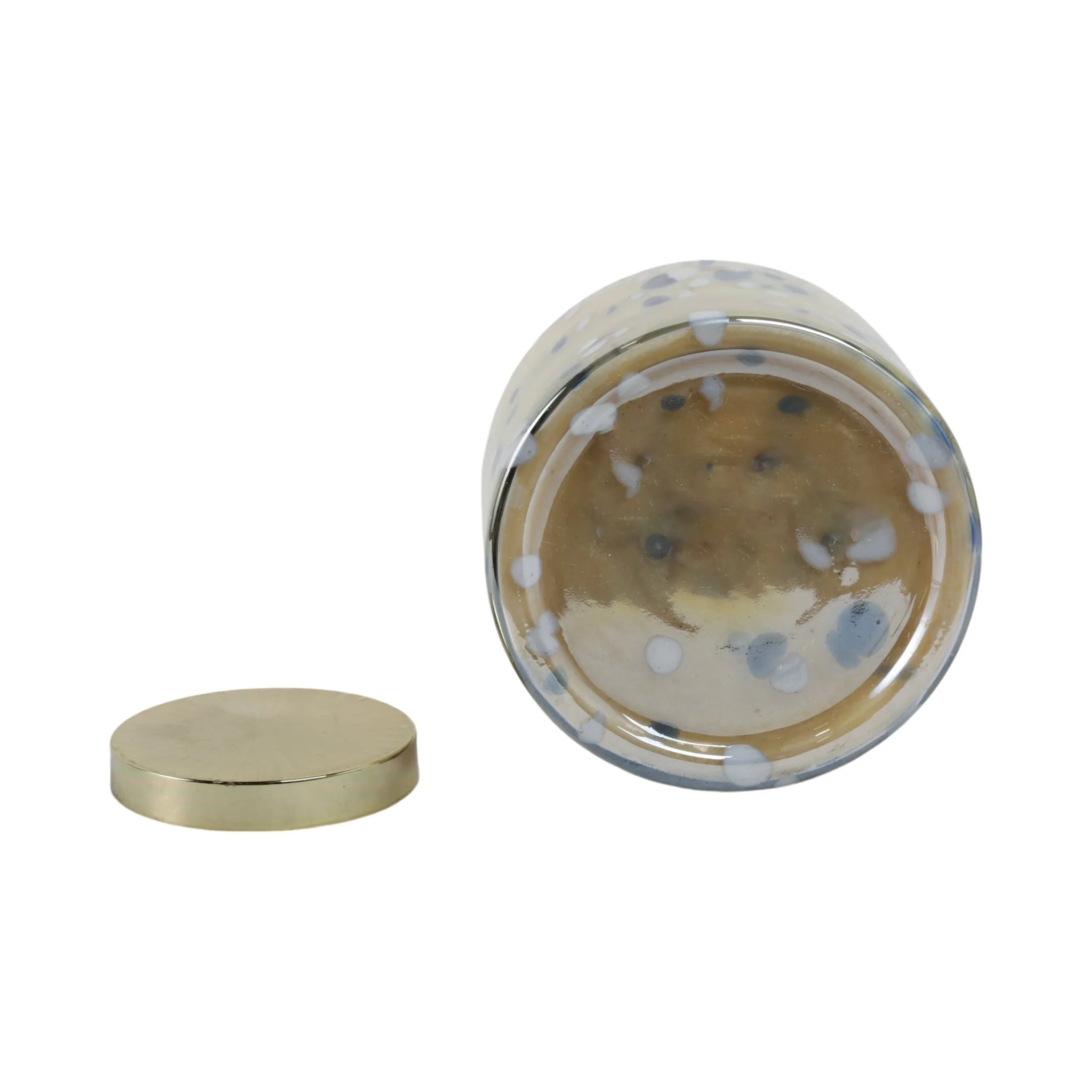 9" 180 Oz Jasmine Speckle Candle, Light Blue/go - Image 7