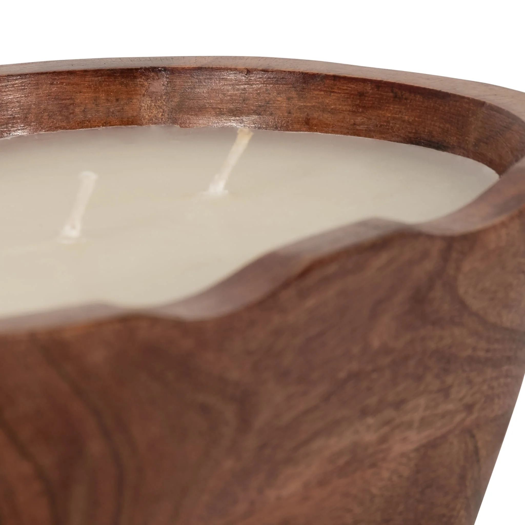 9" 19 Oz Vanilla Oval Bowl Candle, Natural - Image 4