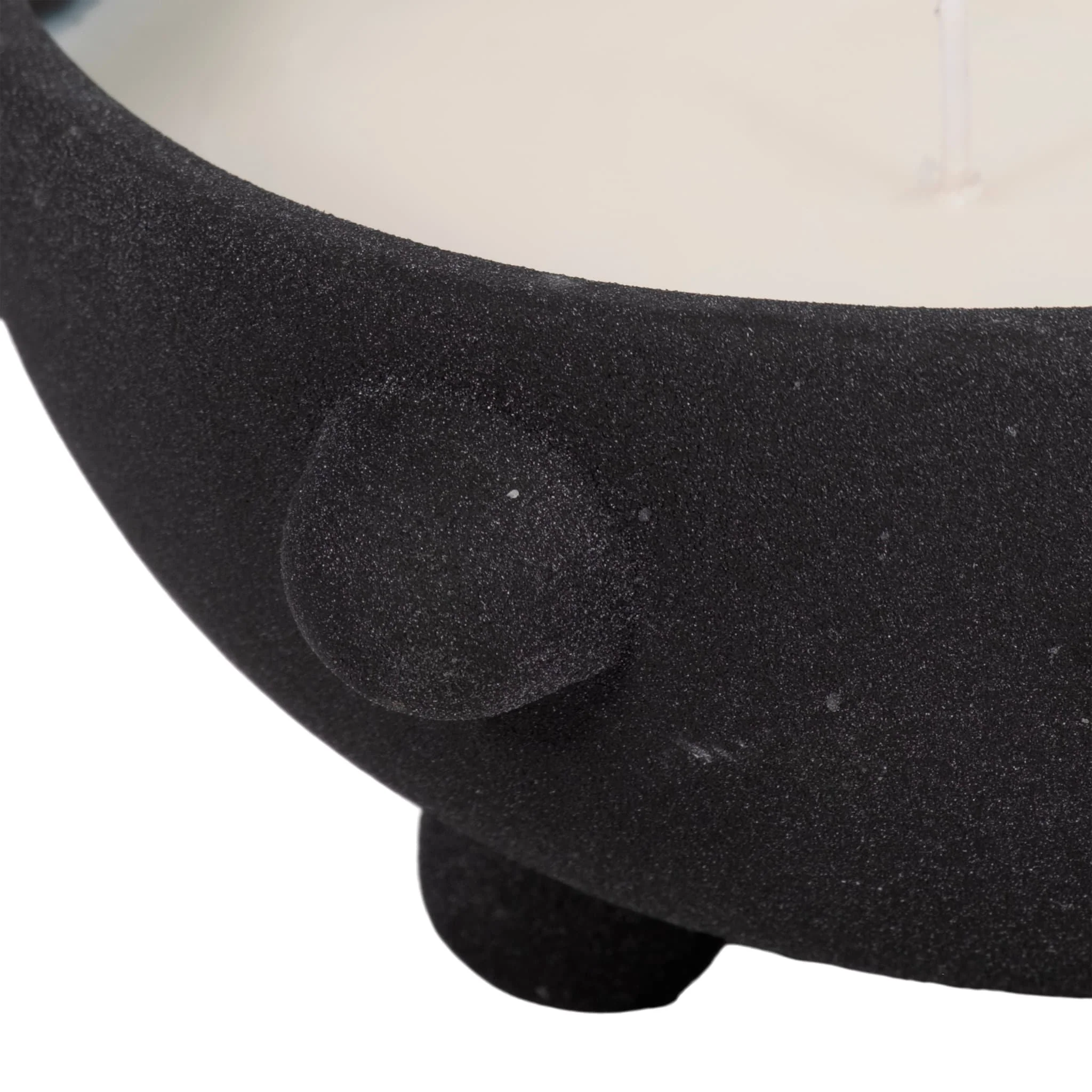 9" 22 Oz Black Amber Sea Salt Bubble Bowl Candle, - Image 5