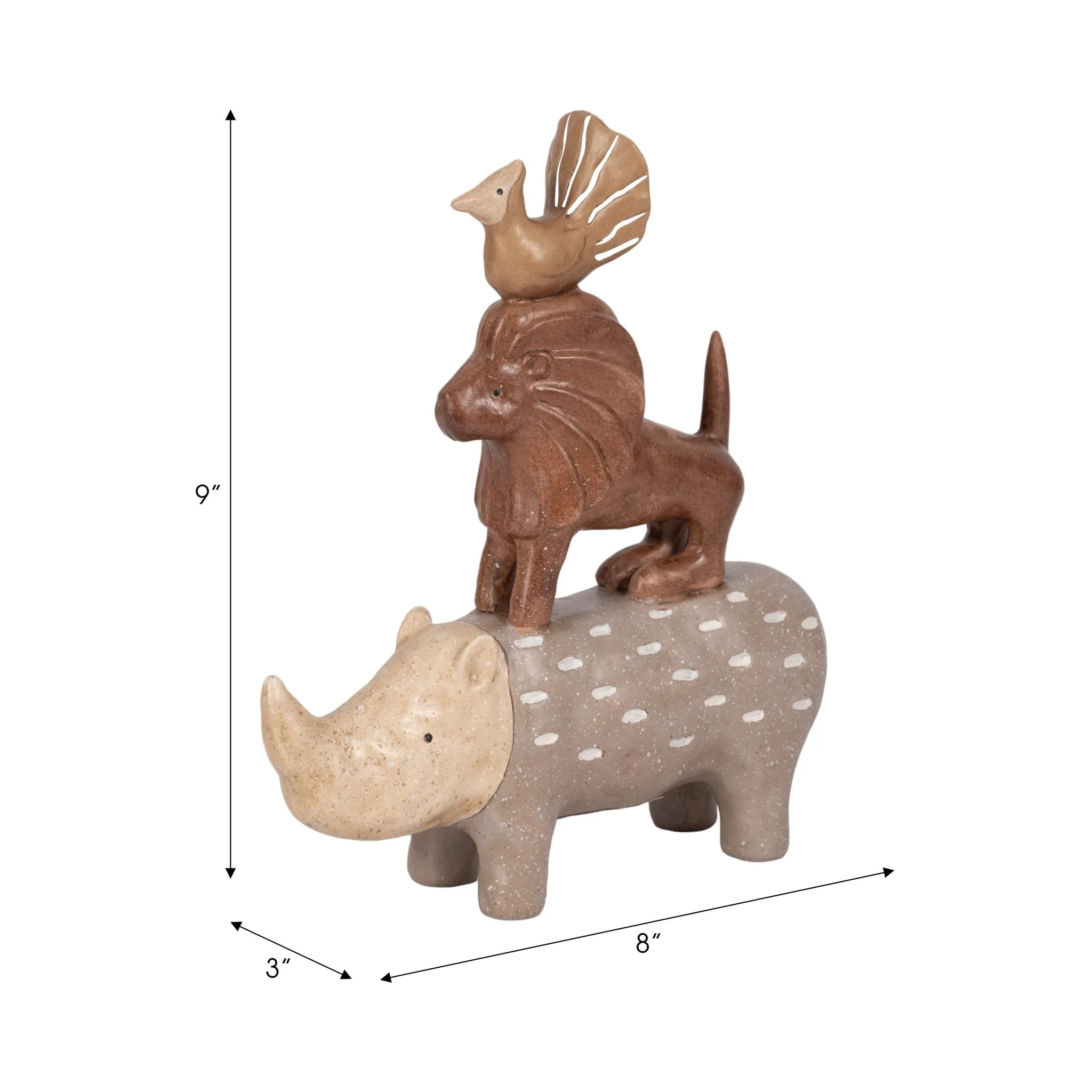 9" Animal Pyramid, Multi - Image 8