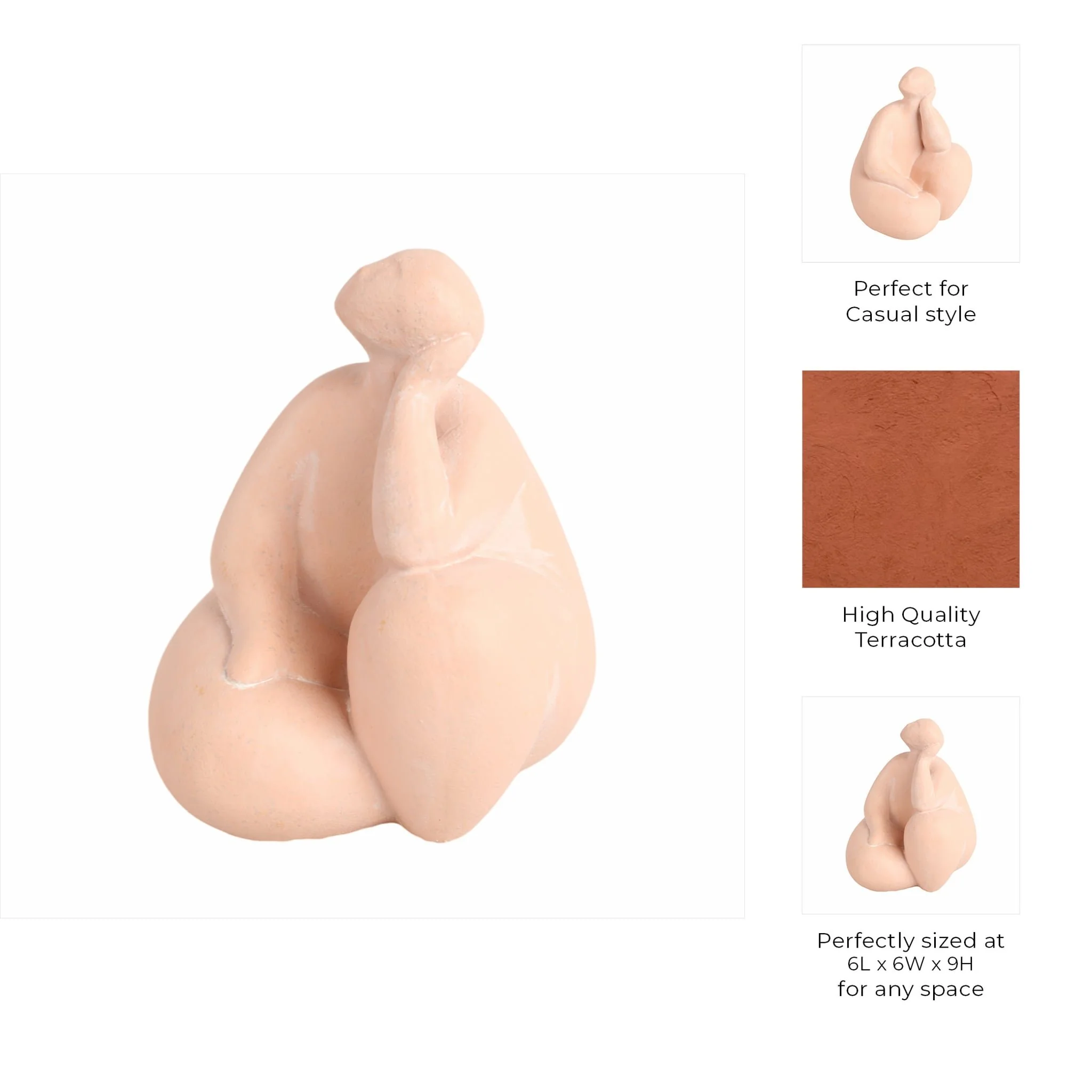 9" Curvy Sitting Figure - Image 9