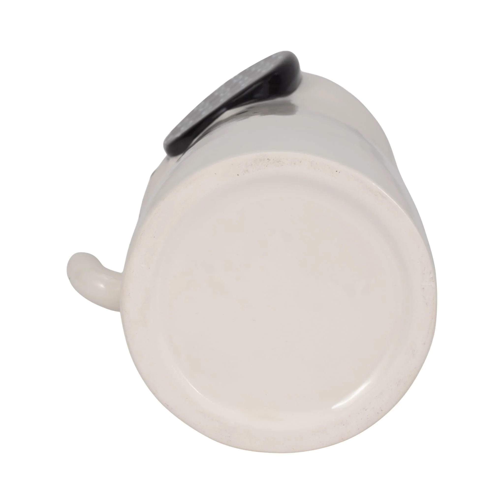 9" Elephant With Vase Opening, White/black - Image 8