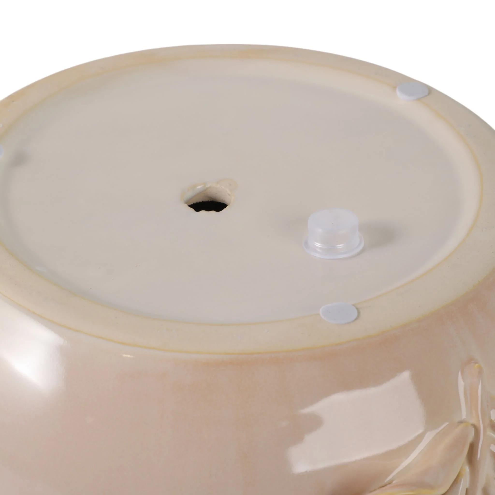 9" Flower Applique Planter, Ivory - Image 8