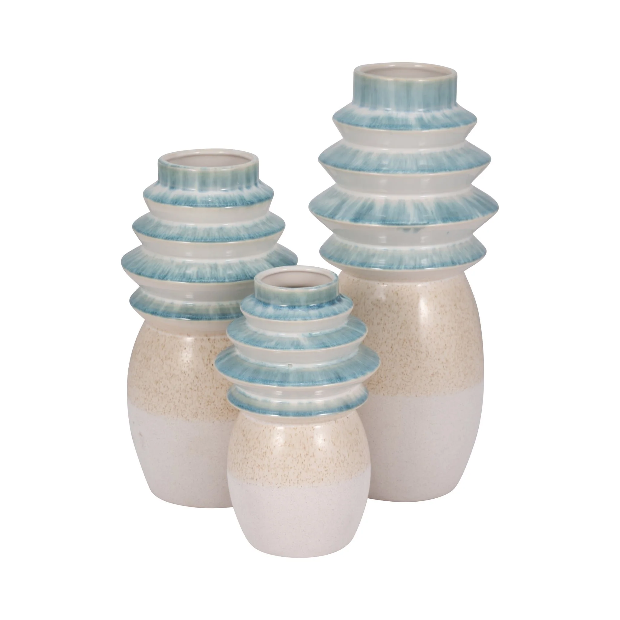 9" Fluted Top Vase Reactive Finish, Multi - Image 7