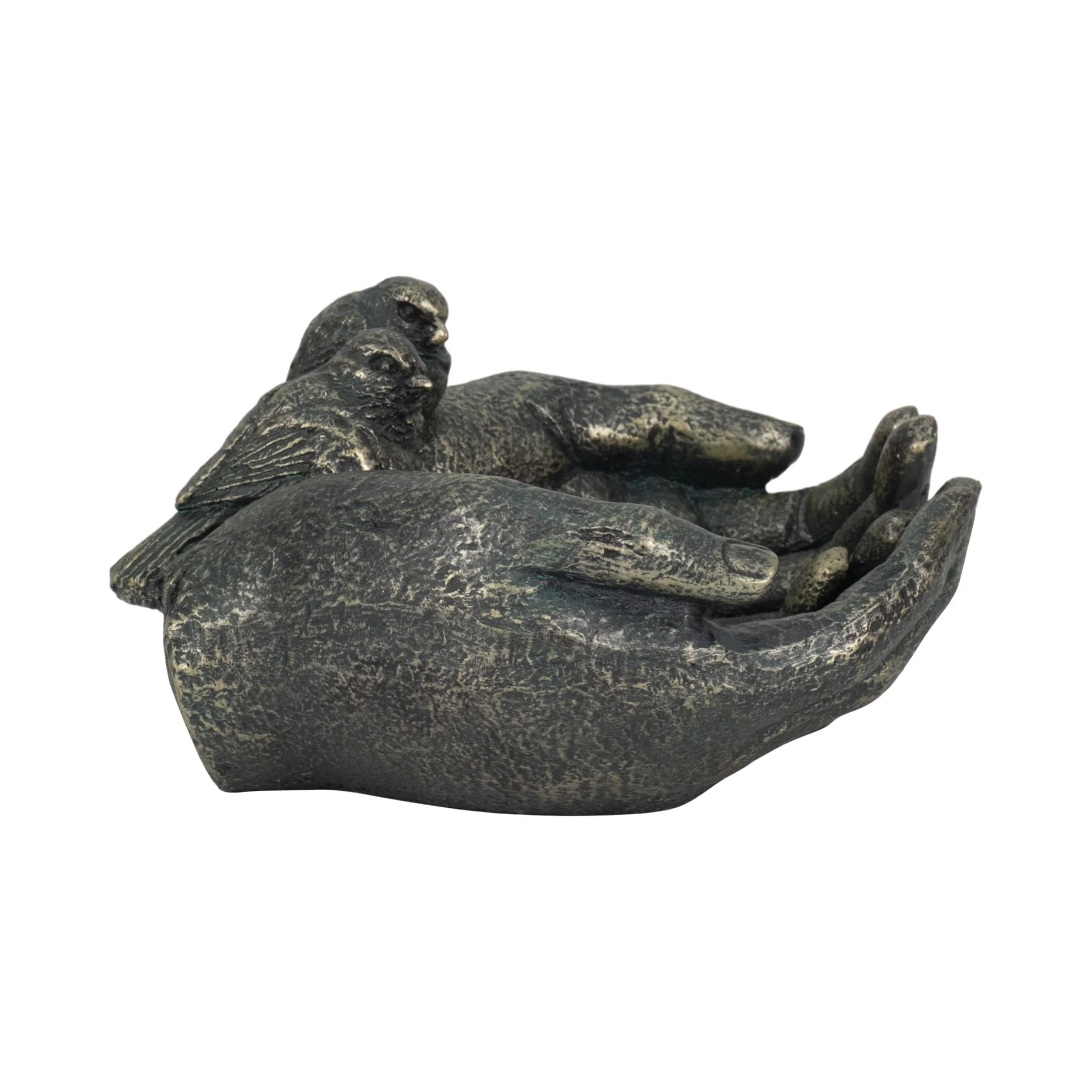 9" Giving Hands Birdfeeder, Bronze - Image 4