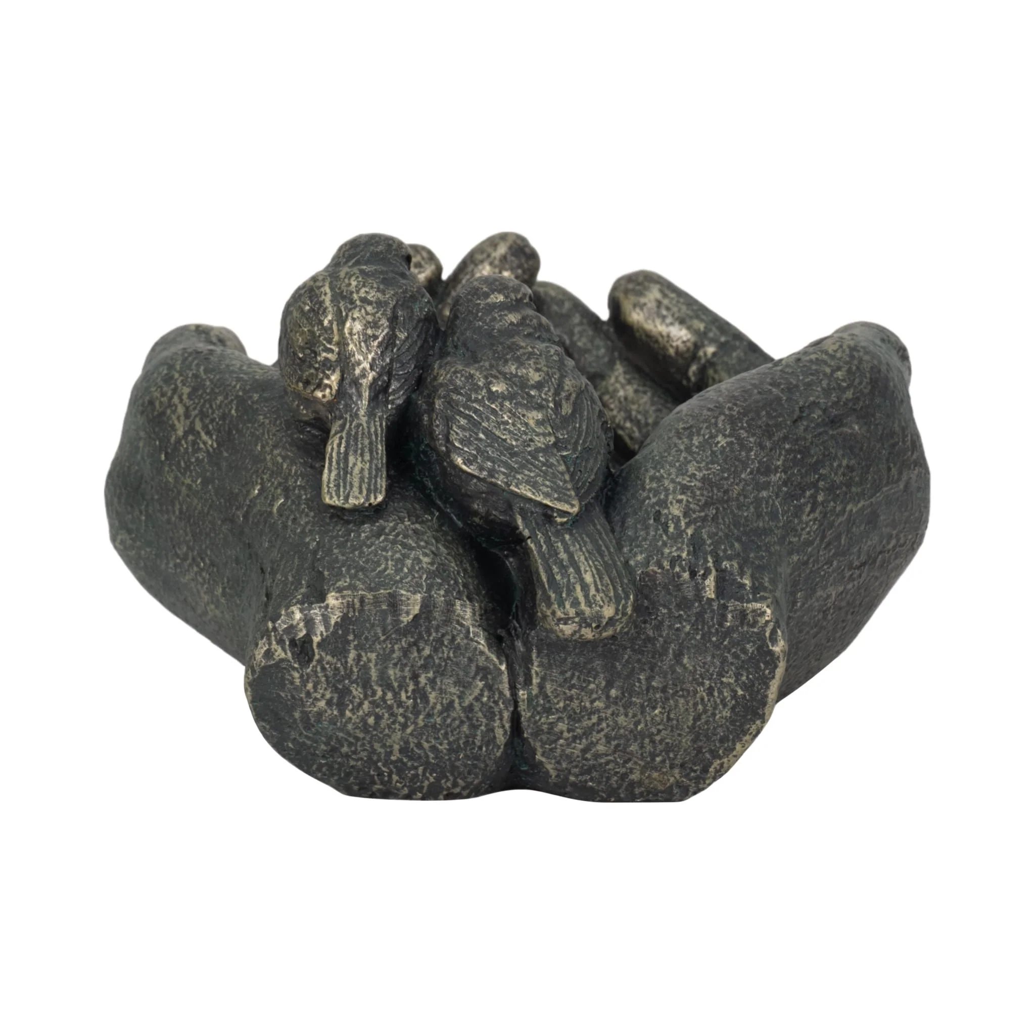 9" Giving Hands Birdfeeder, Bronze - Image 5