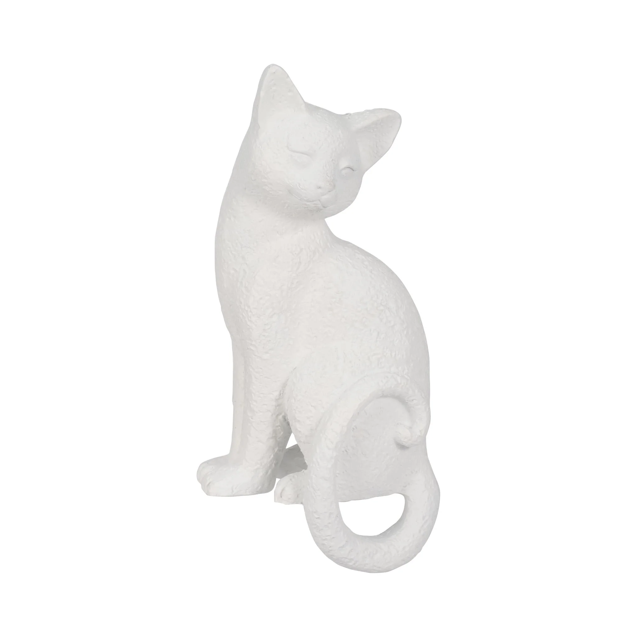 9" Kitty With Hanging Tail, White - Image 2