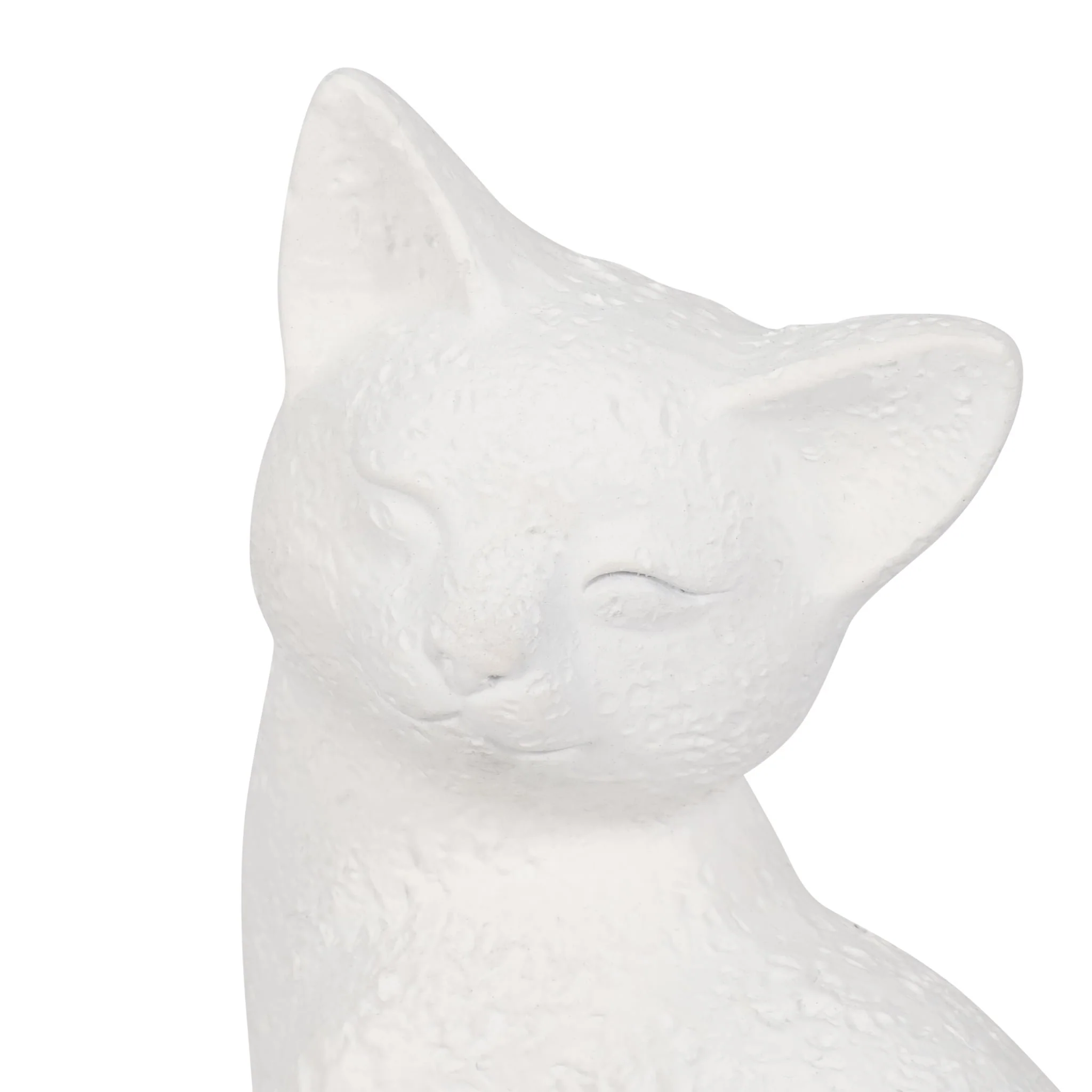 9" Kitty With Hanging Tail, White - Image 4