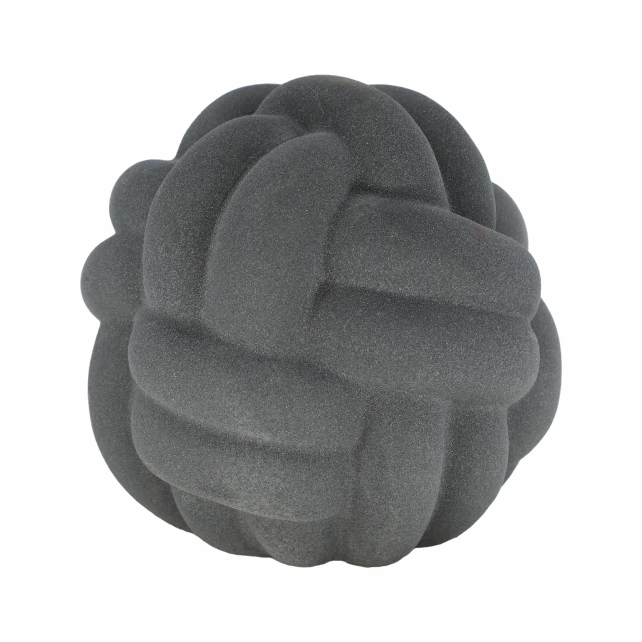 9" Knot Orb Rough Texture, Black - Image 2
