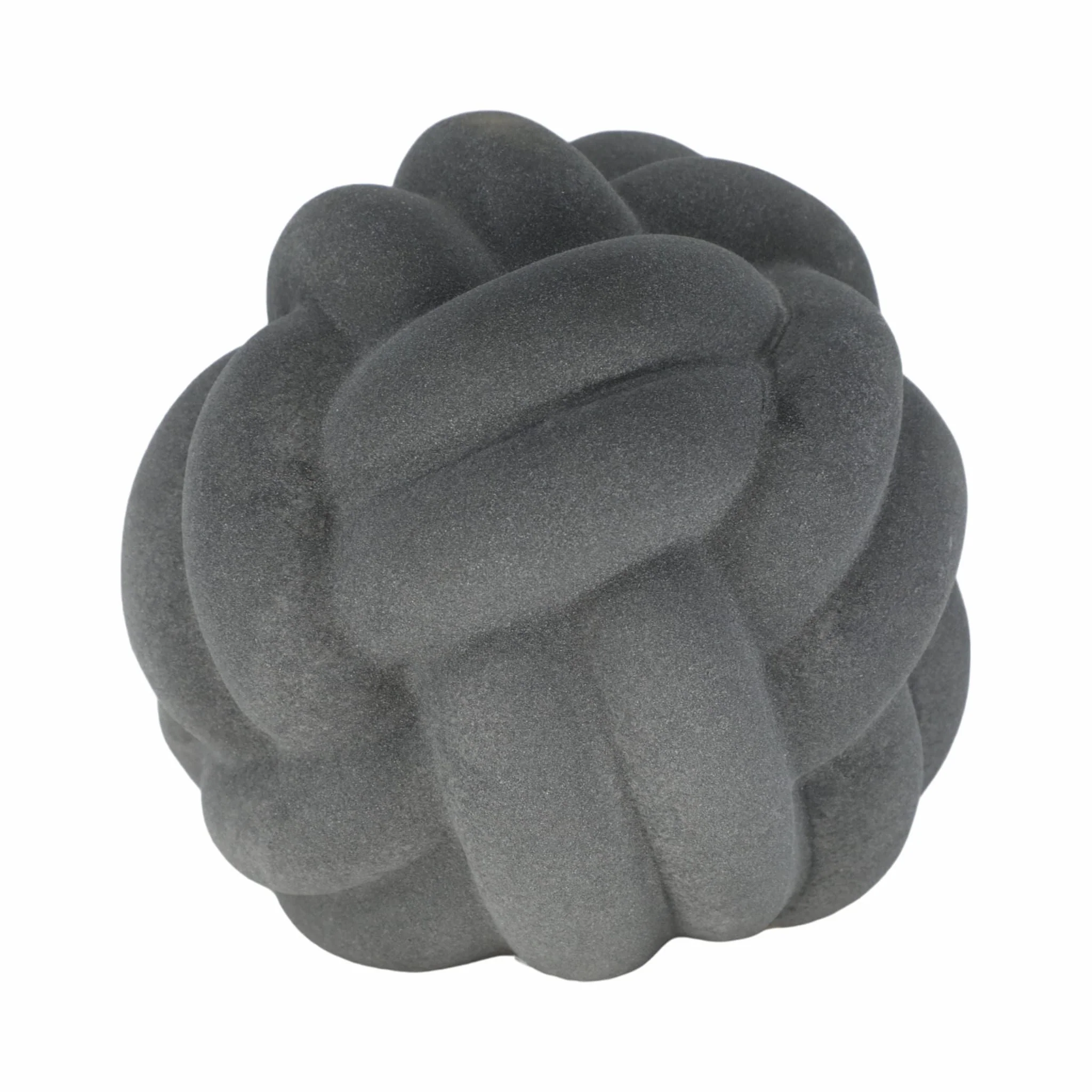 9" Knot Orb Rough Texture, Black - Image 4