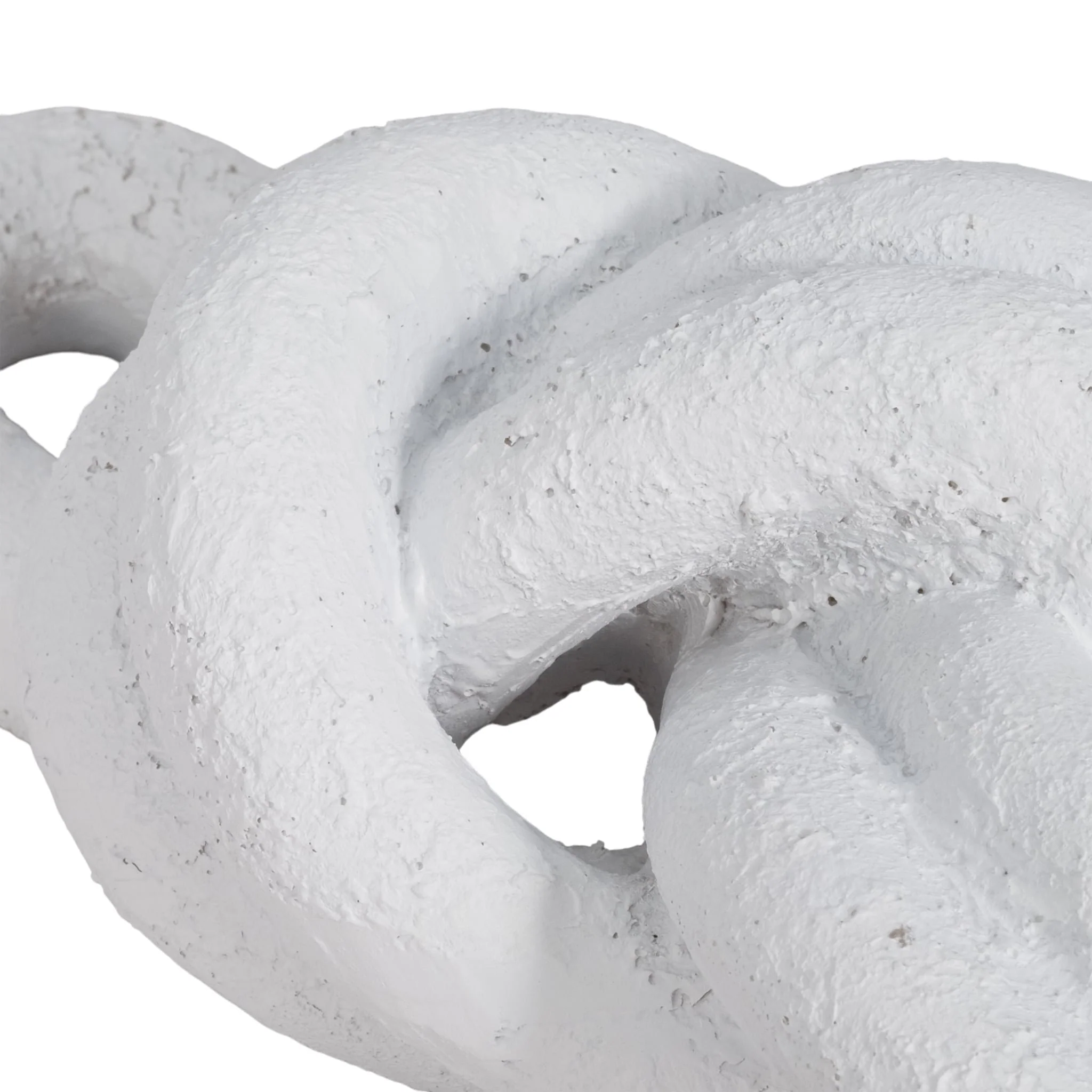 9" Loop Knot Object, White - Image 5